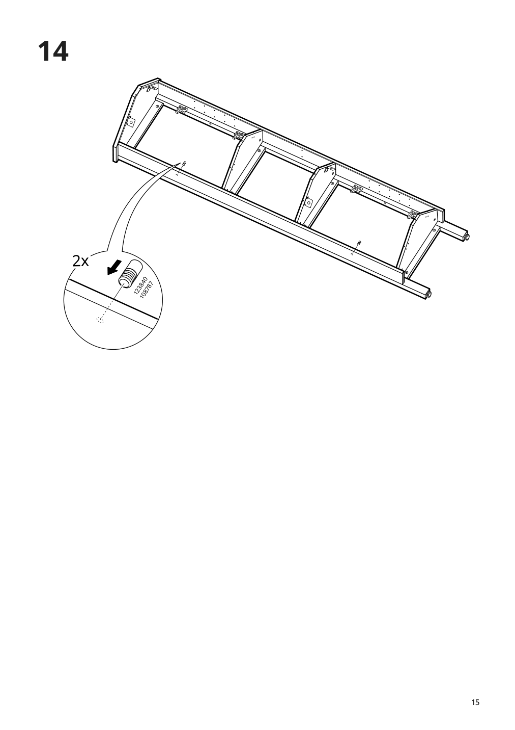 Assembly instructions for IKEA Hemnes corner cabinet white | Page 15 - IKEA HEMNES corner cabinet 604.184.01