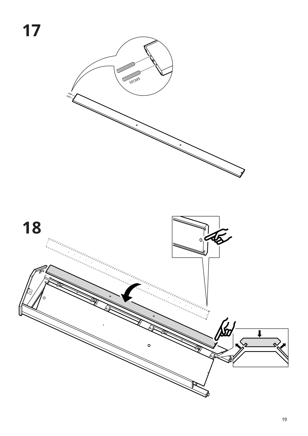 Assembly instructions for IKEA Hemnes corner cabinet white | Page 19 - IKEA HEMNES corner cabinet 604.184.01