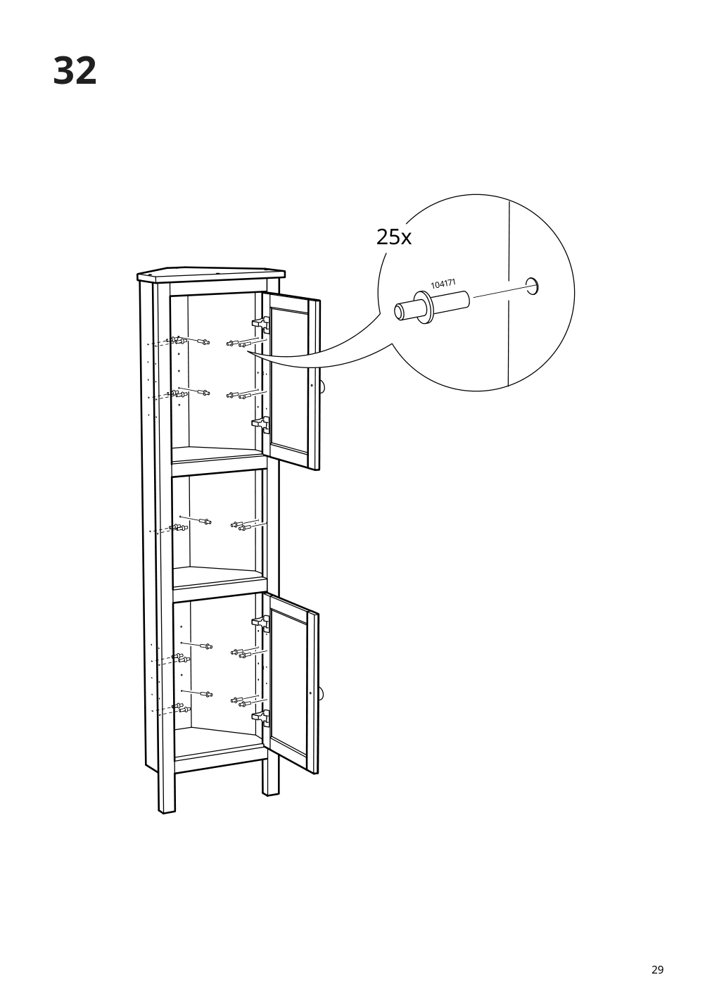 Assembly instructions for IKEA Hemnes corner cabinet white | Page 29 - IKEA HEMNES corner cabinet 604.184.01