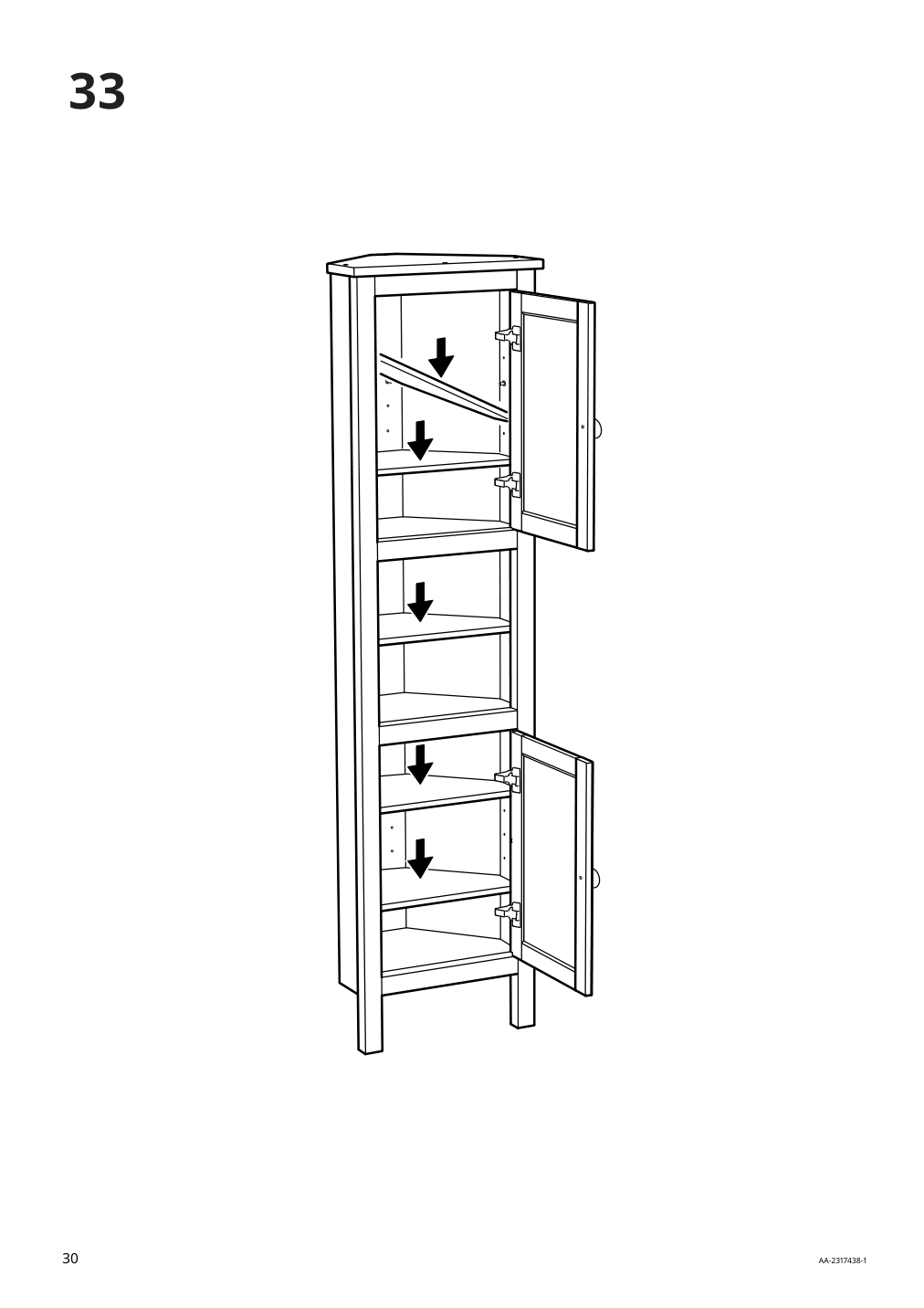 Assembly instructions for IKEA Hemnes corner cabinet white | Page 30 - IKEA HEMNES corner cabinet 604.184.01