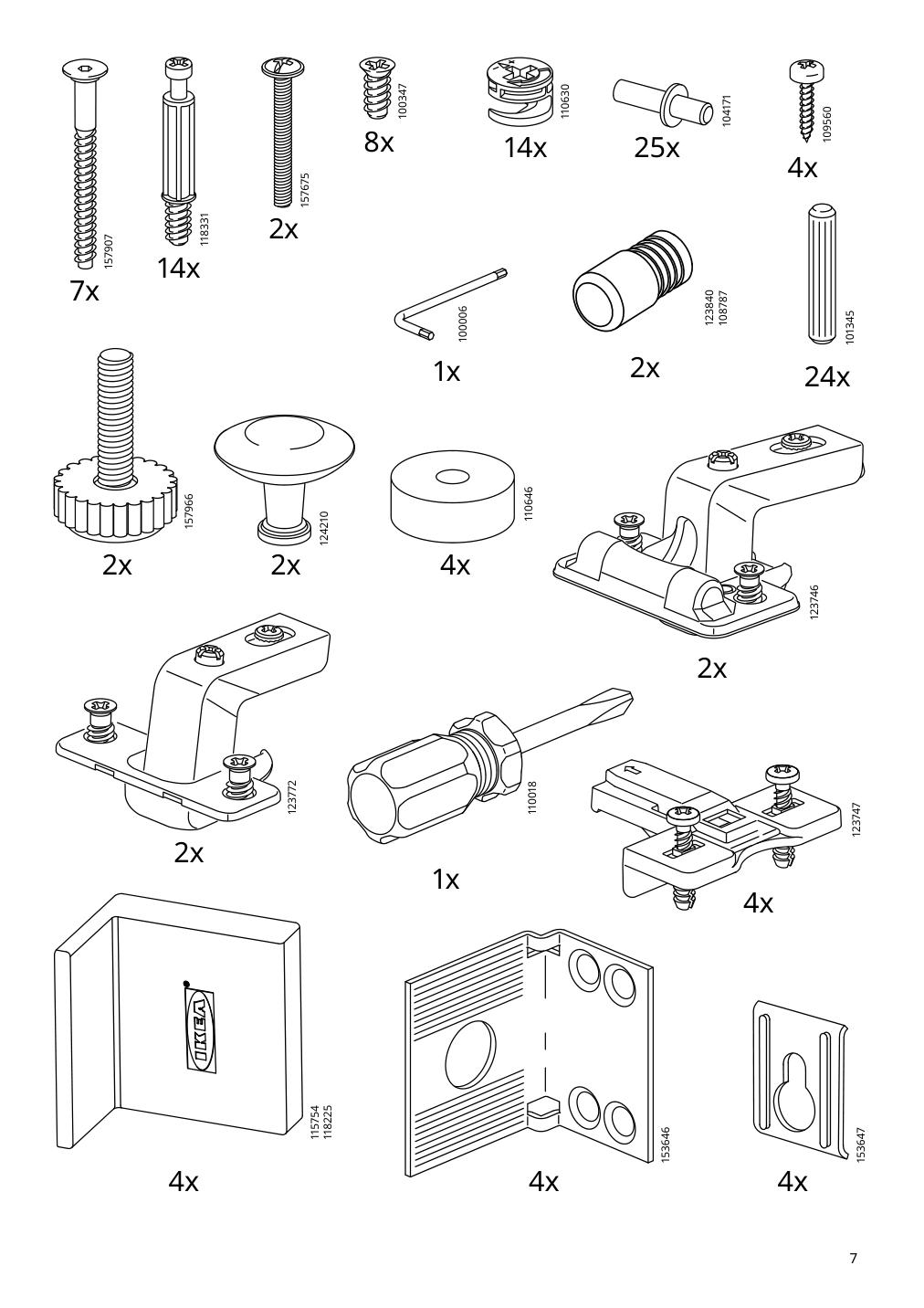 Assembly instructions for IKEA Hemnes corner cabinet white | Page 7 - IKEA HEMNES corner cabinet 604.184.01