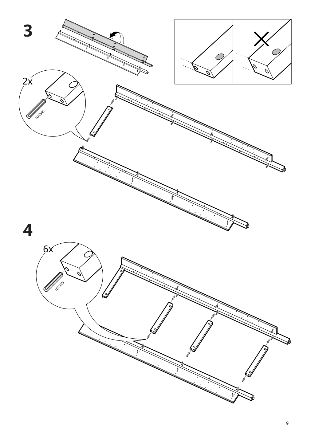 Assembly instructions for IKEA Hemnes corner cabinet white | Page 9 - IKEA HEMNES corner cabinet 604.184.01