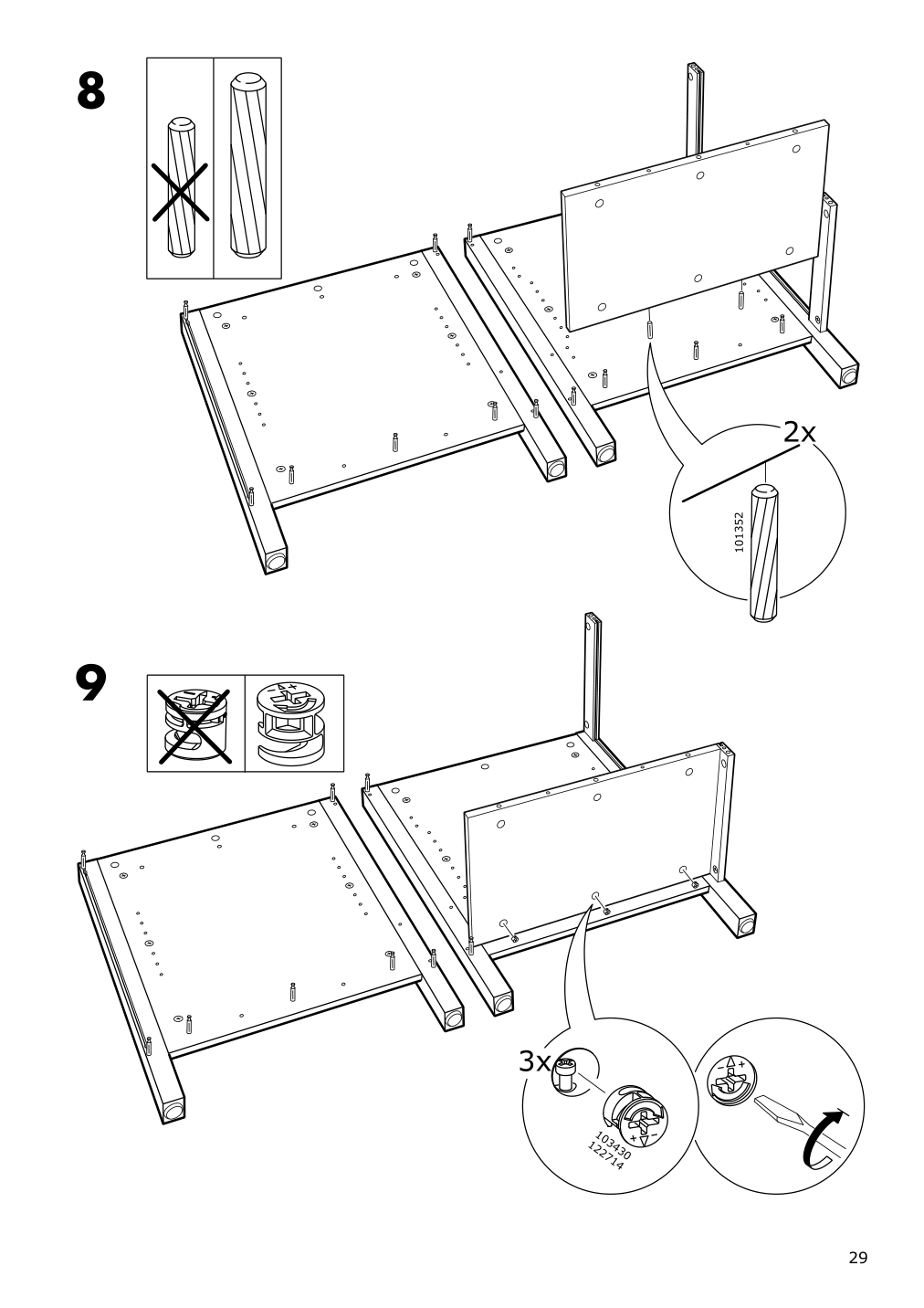 Assembly instructions for IKEA Hemnes desk black brown | Page 29 - IKEA HEMNES desk 403.397.92