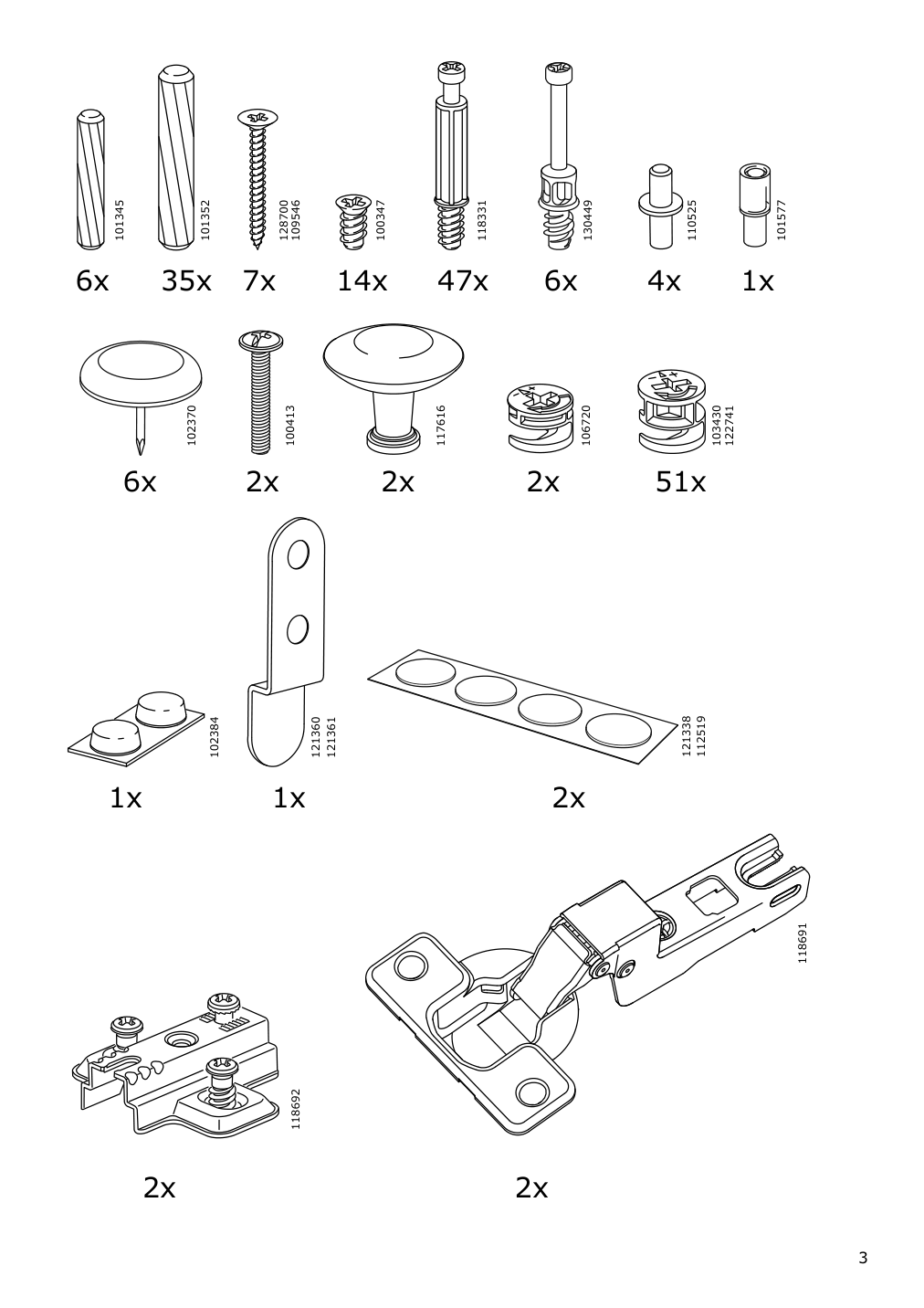 Assembly instructions for IKEA Hemnes desk black brown | Page 3 - IKEA HEMNES desk 403.397.92