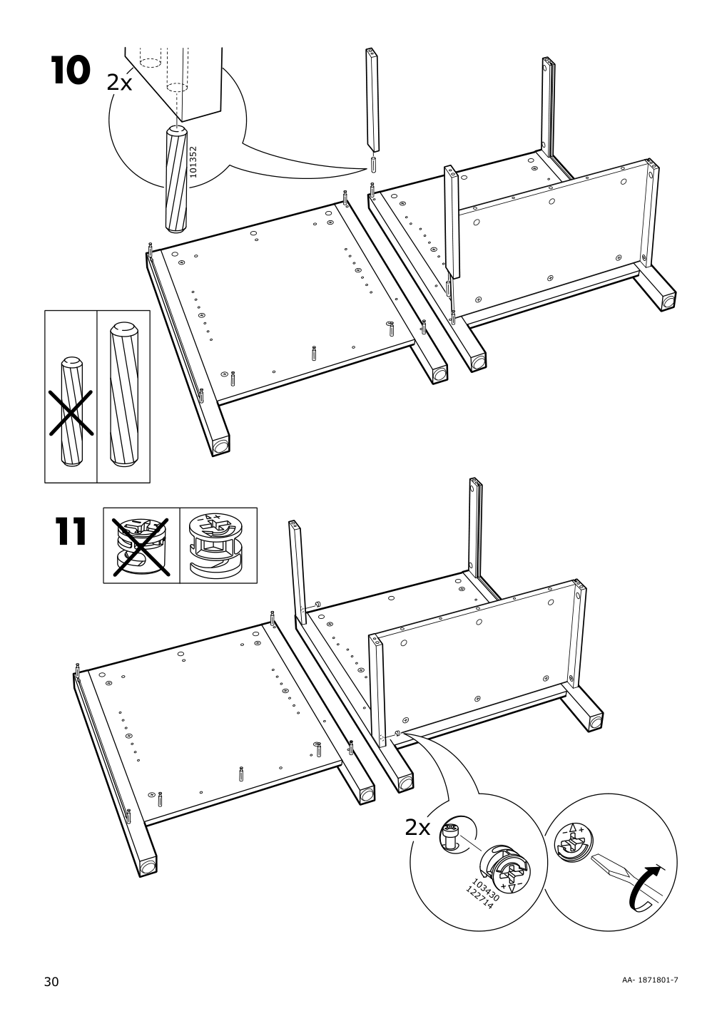 Assembly instructions for IKEA Hemnes desk black brown | Page 30 - IKEA HEMNES desk 403.397.92