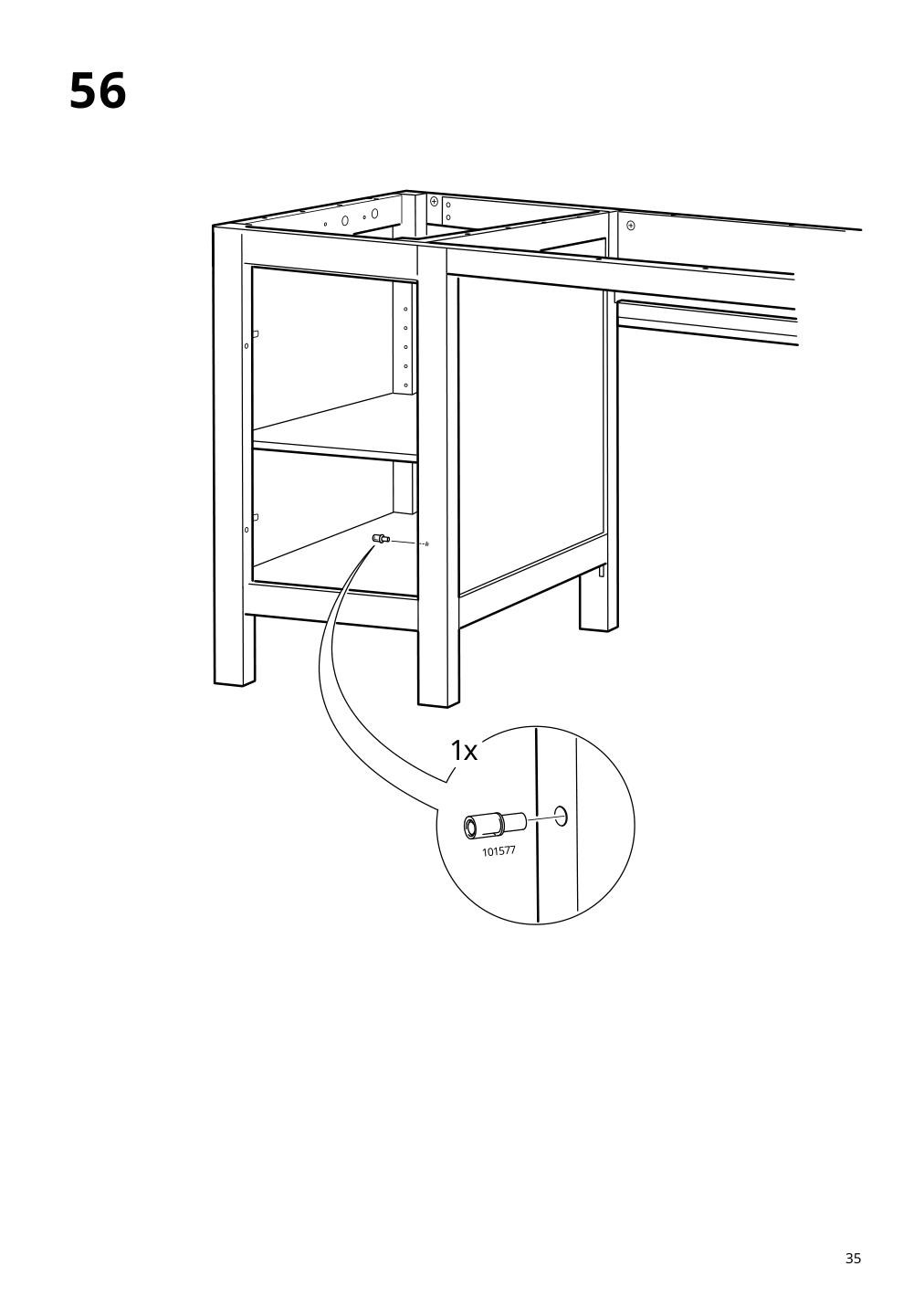 Assembly instructions for IKEA Hemnes desk white stain light brown | Page 35 - IKEA HEMNES desk 205.350.44