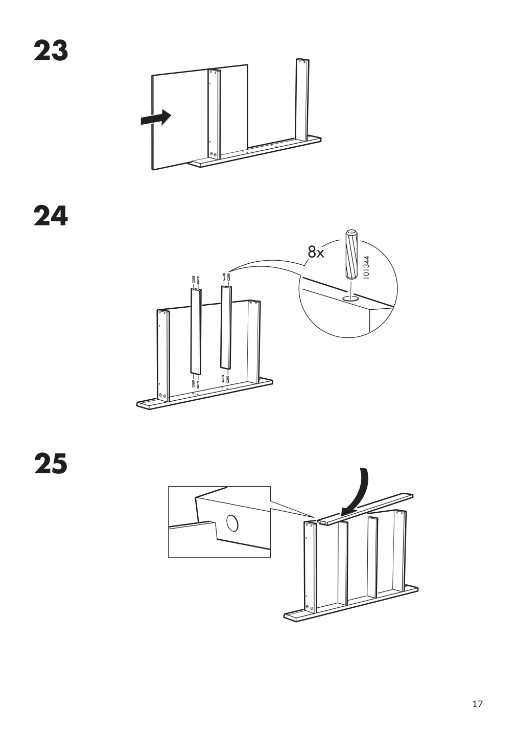 Assembly instructions for IKEA Hemnes dressing table with mirror white | Page 17 - IKEA HEMNES dressing table with mirror 303.744.13