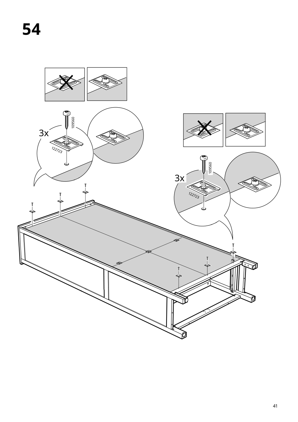 Assembly instructions for IKEA Hemnes glass door cabinet with 3 drawers black brown light brown | Page 41 - IKEA HEMNES TV storage combination 093.365.69