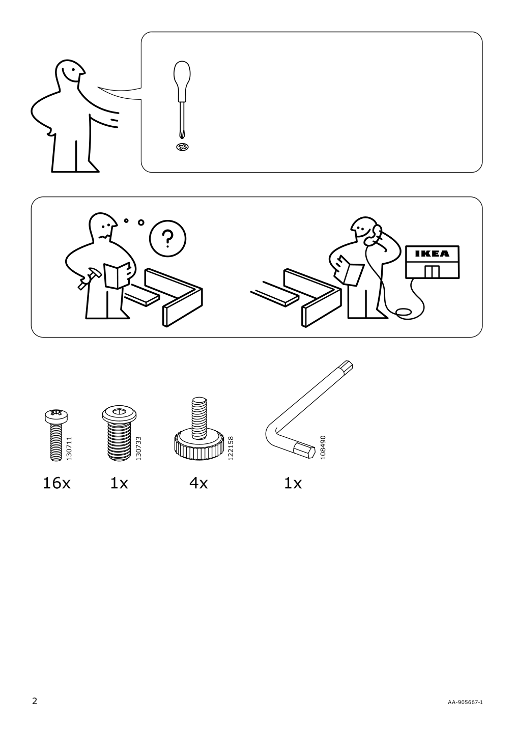 Assembly instructions for IKEA Hemnes hat and coat stand black | Page 2 - IKEA HEMNES / TOLKNING hallway furniture, set of 3 795.279.52