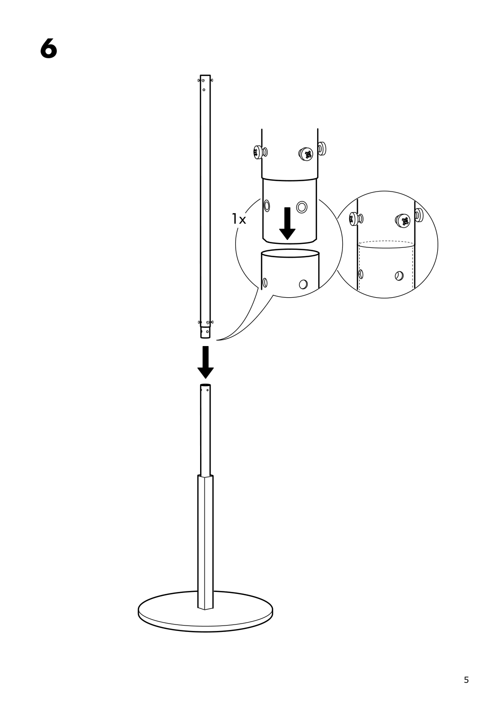 Assembly instructions for IKEA Hemnes hat and coat stand black | Page 5 - IKEA HEMNES / TOLKNING hallway furniture, set of 3 795.279.52