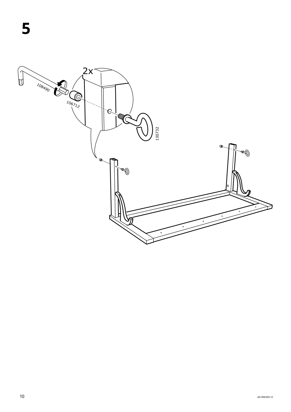 Assembly instructions for IKEA Hemnes hat rack white | Page 10 - IKEA HEMNES hat rack 602.437.98