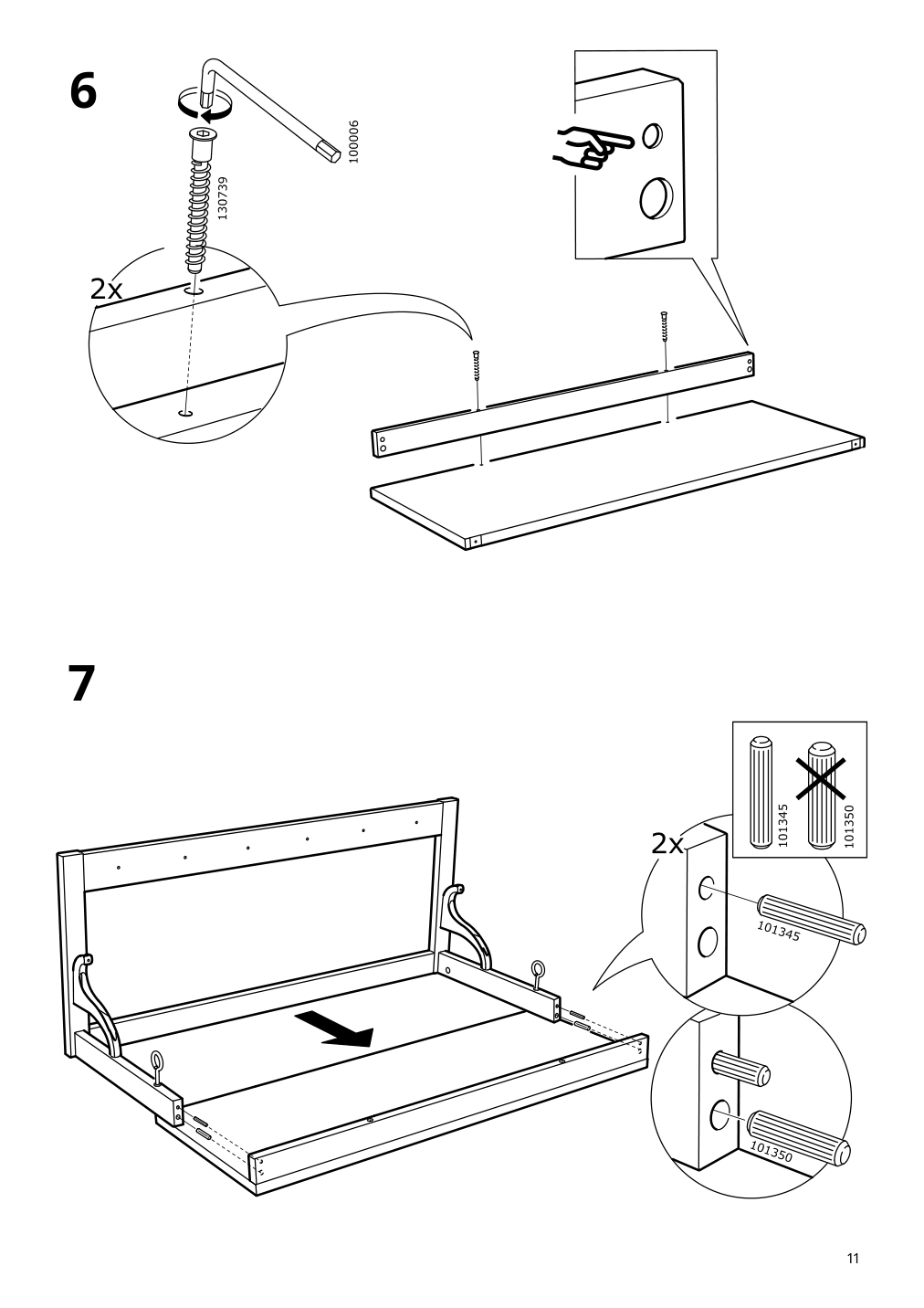 Assembly instructions for IKEA Hemnes hat rack white | Page 11 - IKEA HEMNES hat rack 602.437.98