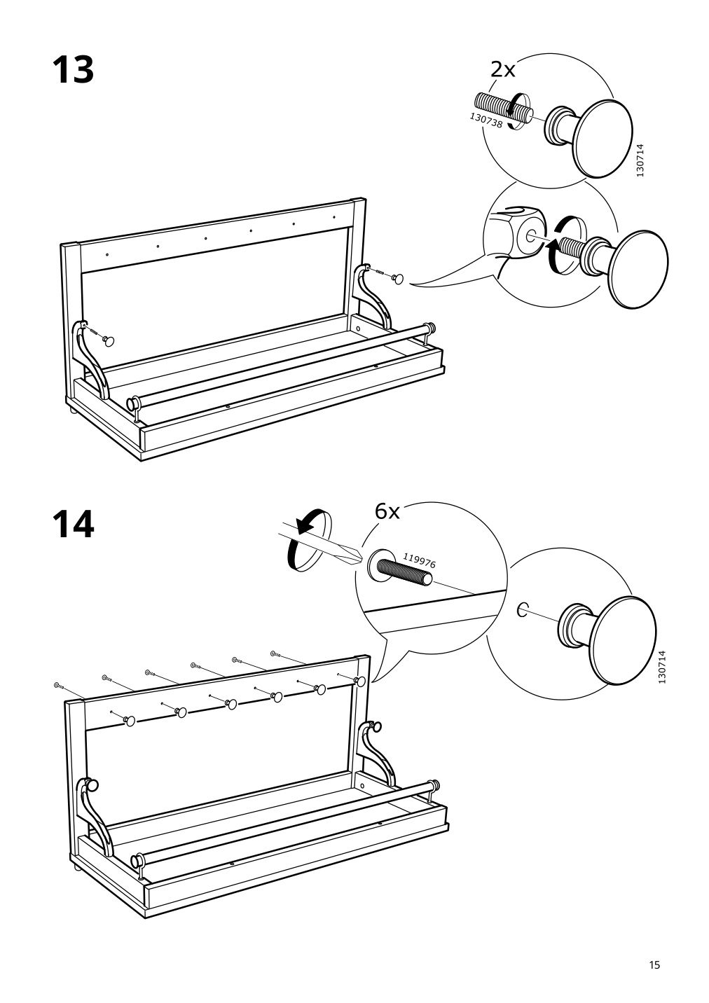 Assembly instructions for IKEA Hemnes hat rack white | Page 15 - IKEA HEMNES hat rack 602.437.98