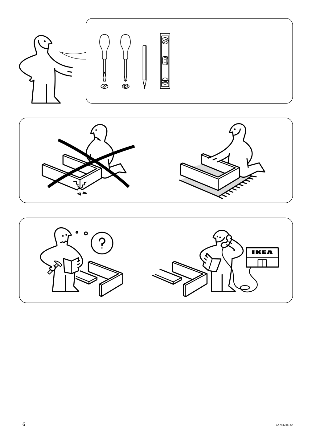 Assembly instructions for IKEA Hemnes hat rack white | Page 6 - IKEA HEMNES hat rack 602.437.98