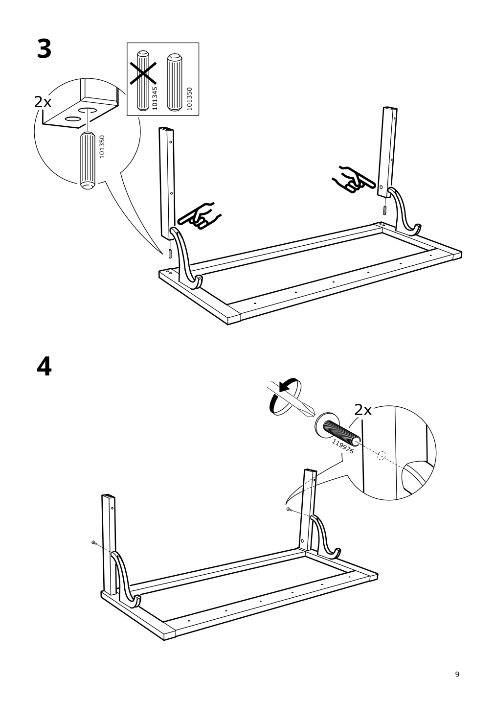 Assembly instructions for IKEA Hemnes hat rack white | Page 9 - IKEA HEMNES hat rack 602.437.98