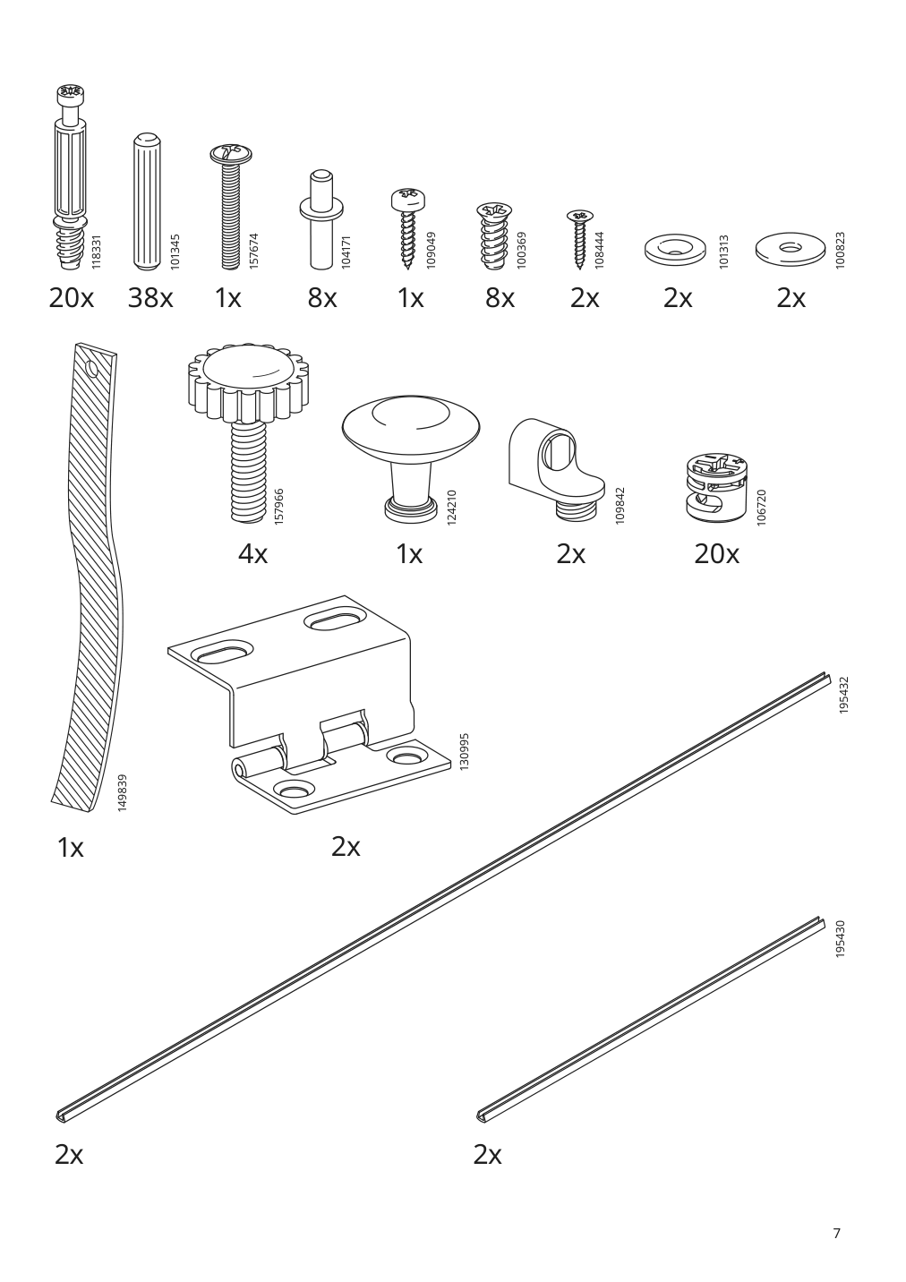 Assembly instructions for IKEA Hemnes high cabinet with glass door white | Page 7 - IKEA HEMNES high cabinet with glass door 203.966.46