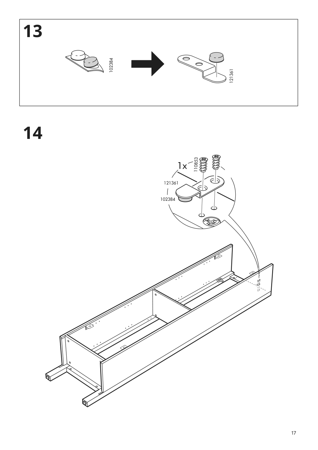 Assembly instructions for IKEA Hemnes high cabinet with mirror door gray | Page 17 - IKEA HEMNES / RÄTTVIKEN bathroom furniture, set of 5 393.898.44