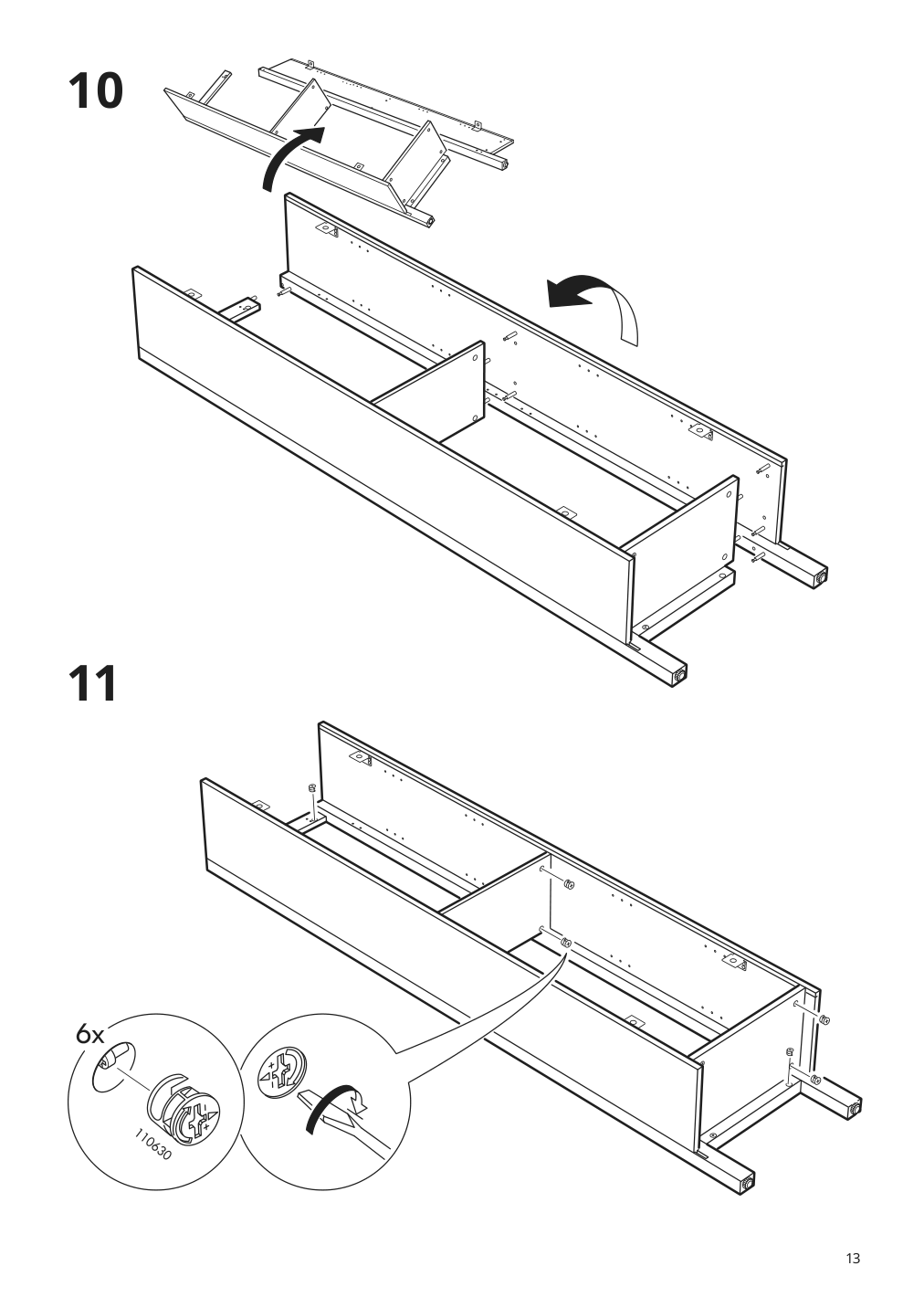 Assembly instructions for IKEA Hemnes high cabinet with mirror door gray | Page 13 - IKEA HEMNES / RÄTTVIKEN bathroom furniture, set of 5 093.898.26