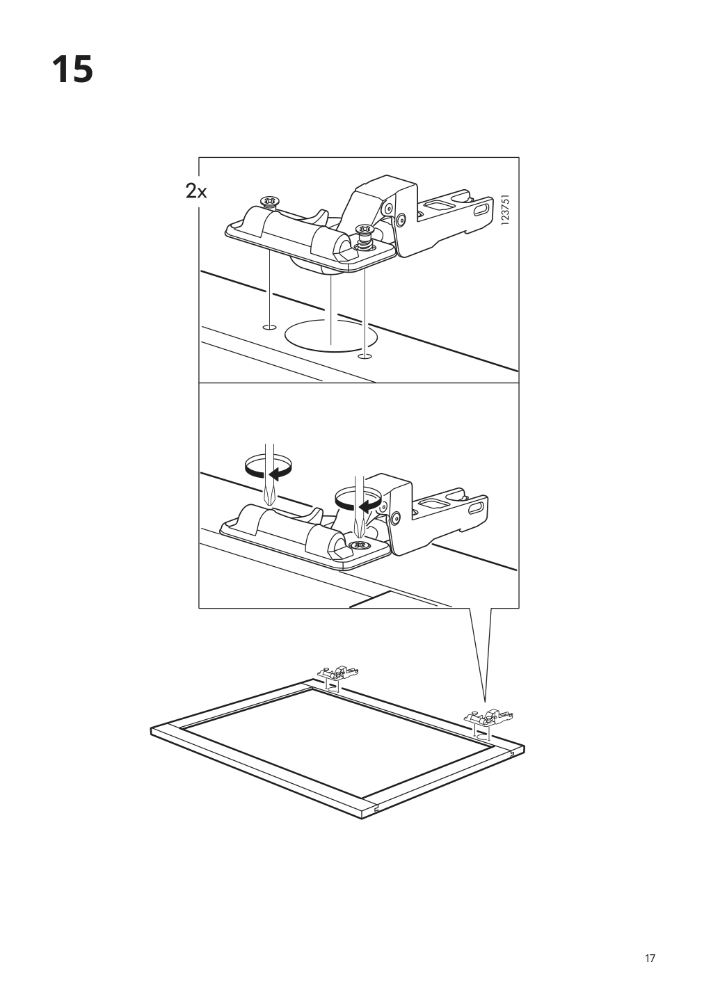 Assembly instructions for IKEA Hemnes mirror cabinet with 1 door white | Page 17 - IKEA HEMNES mirror cabinet with 1 door 702.176.71