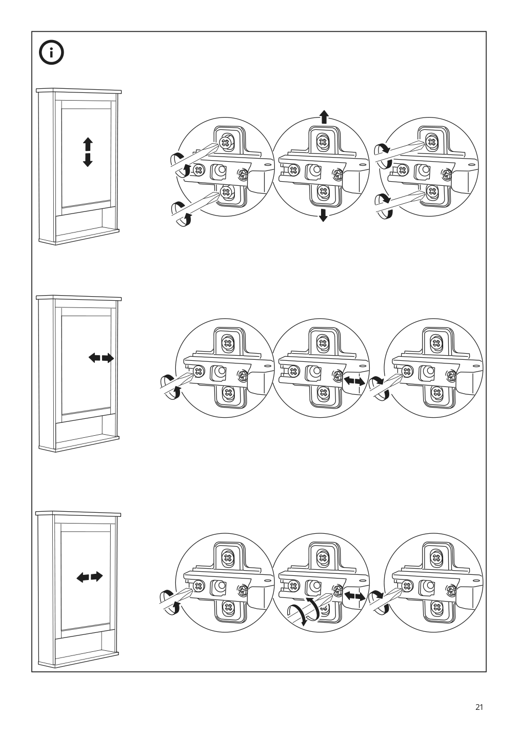 Assembly instructions for IKEA Hemnes mirror cabinet with 1 door white | Page 21 - IKEA HEMNES / ODENSVIK bathroom furniture, set of 4 994.146.85