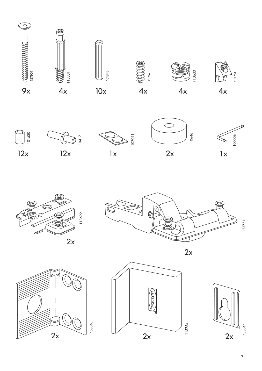 Assembly instructions for IKEA Hemnes mirror cabinet with 1 door white | Page 7 - IKEA HEMNES / ODENSVIK bathroom furniture, set of 4 994.146.85