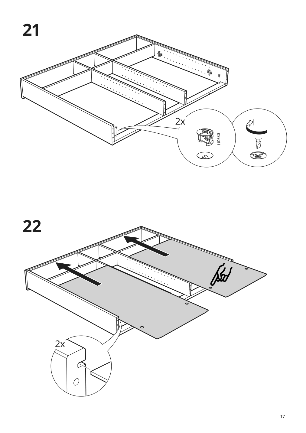 Assembly instructions for IKEA Hemnes mirror cabinet with 2 doors gray | Page 17 - IKEA HEMNES / ODENSVIK bathroom furniture, set of 5 793.898.23