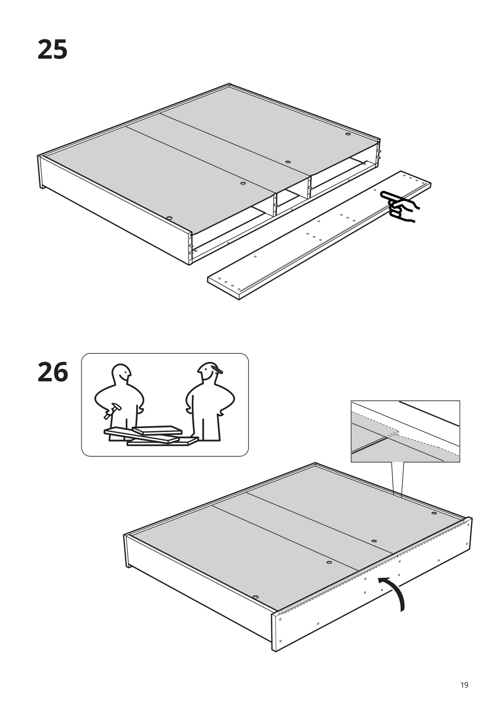 Assembly instructions for IKEA Hemnes mirror cabinet with 2 doors gray | Page 19 - IKEA HEMNES / ODENSVIK bathroom furniture, set of 5 793.898.23