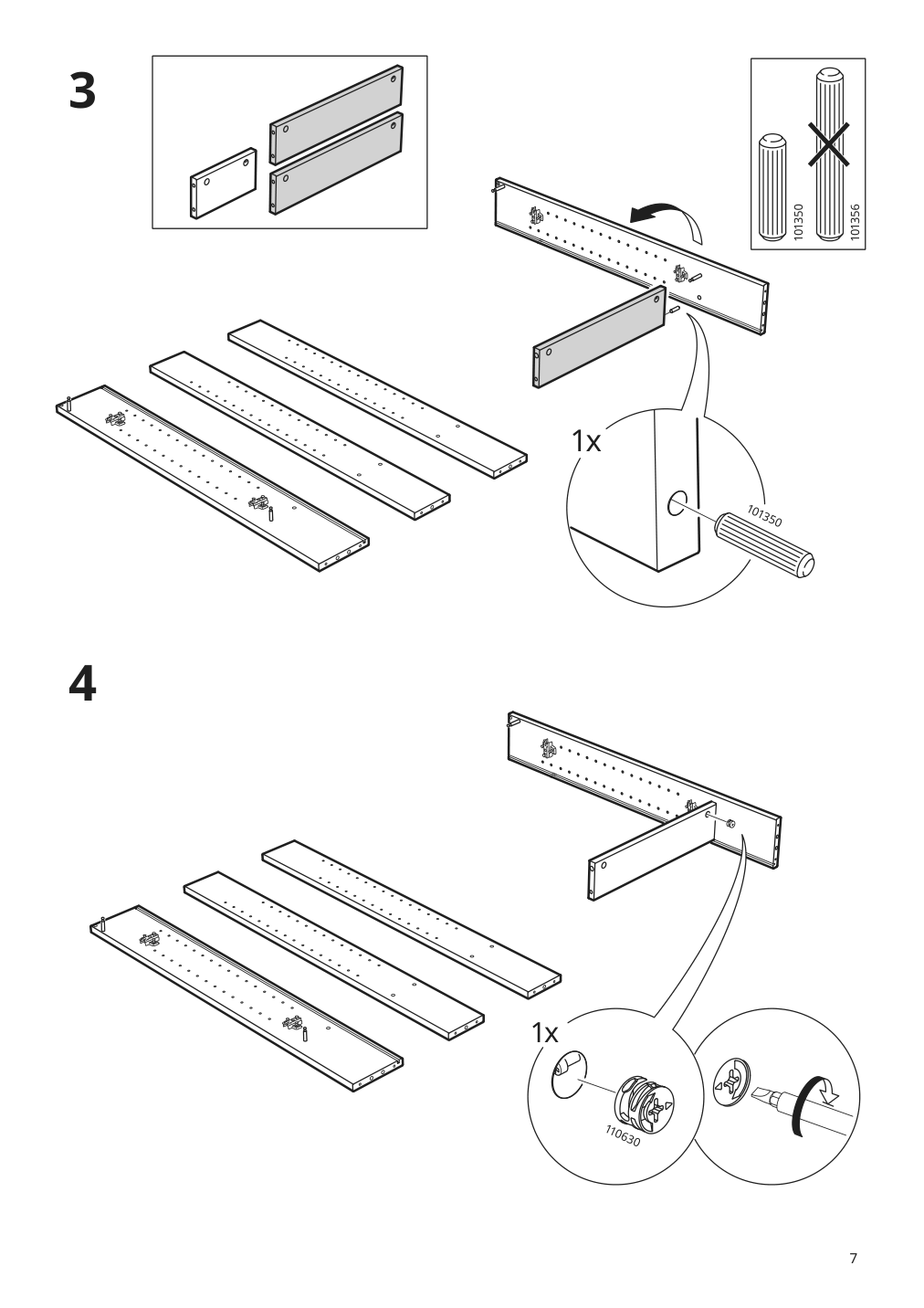 Assembly instructions for IKEA Hemnes mirror cabinet with 2 doors gray | Page 7 - IKEA HEMNES / ODENSVIK bathroom furniture, set of 5 793.898.23