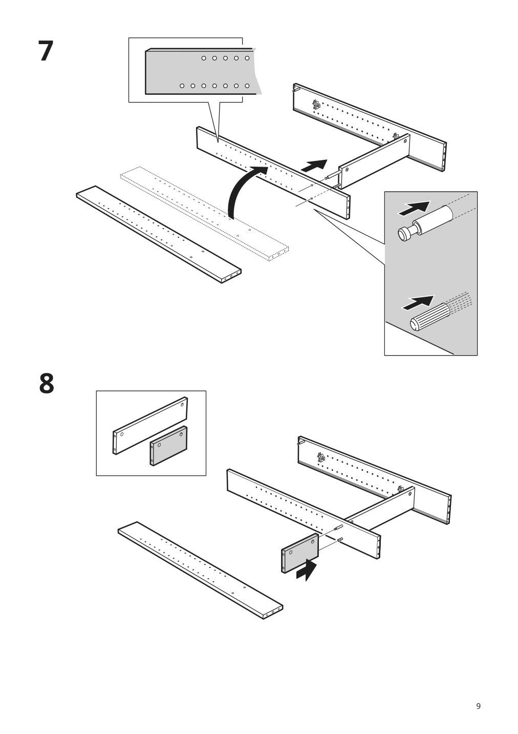 Assembly instructions for IKEA Hemnes mirror cabinet with 2 doors gray | Page 9 - IKEA HEMNES / ODENSVIK bathroom furniture, set of 5 793.898.23