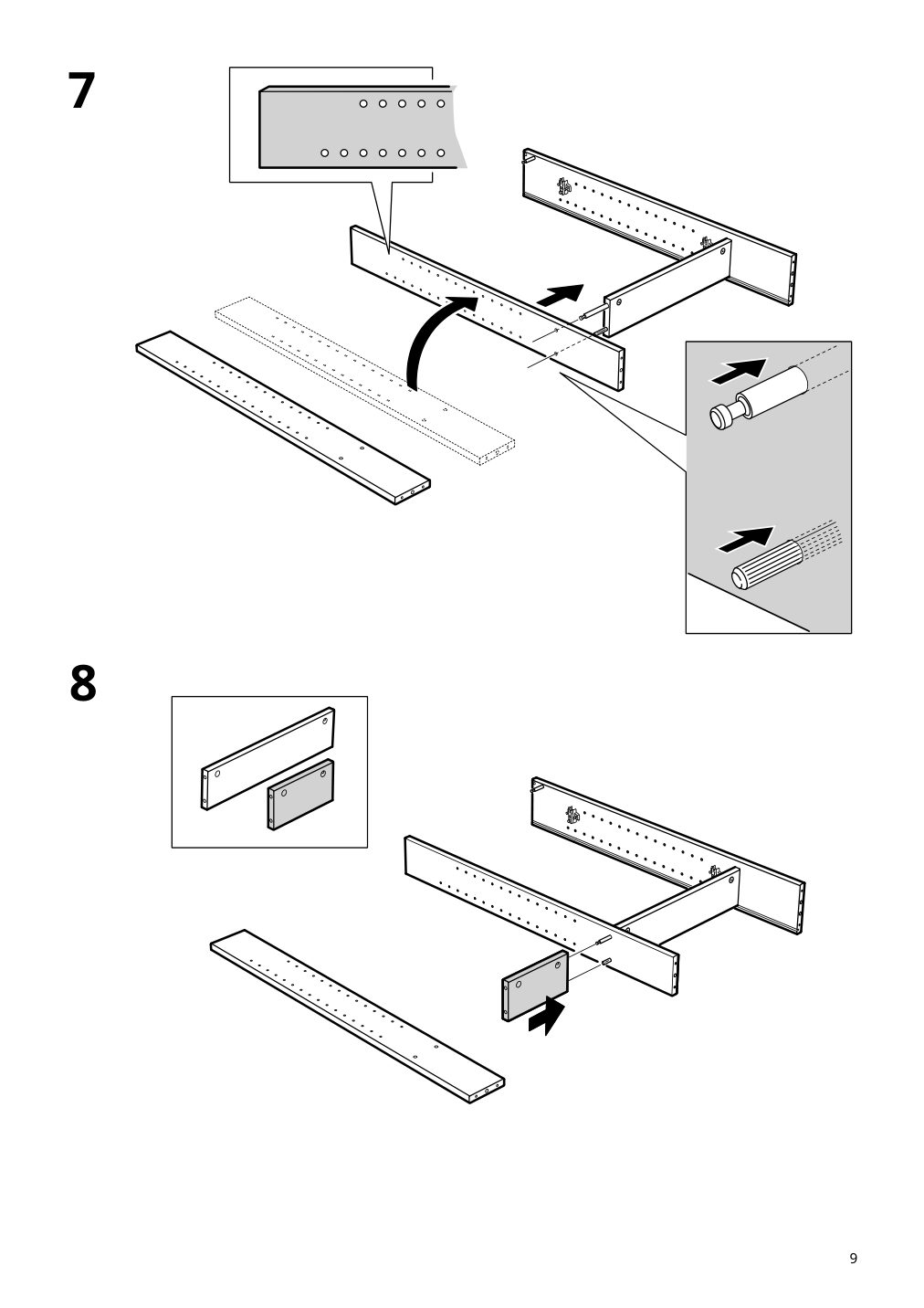 Assembly instructions for IKEA Hemnes mirror cabinet with 2 doors gray | Page 9 - IKEA HEMNES mirror cabinet with 2 doors 003.489.96