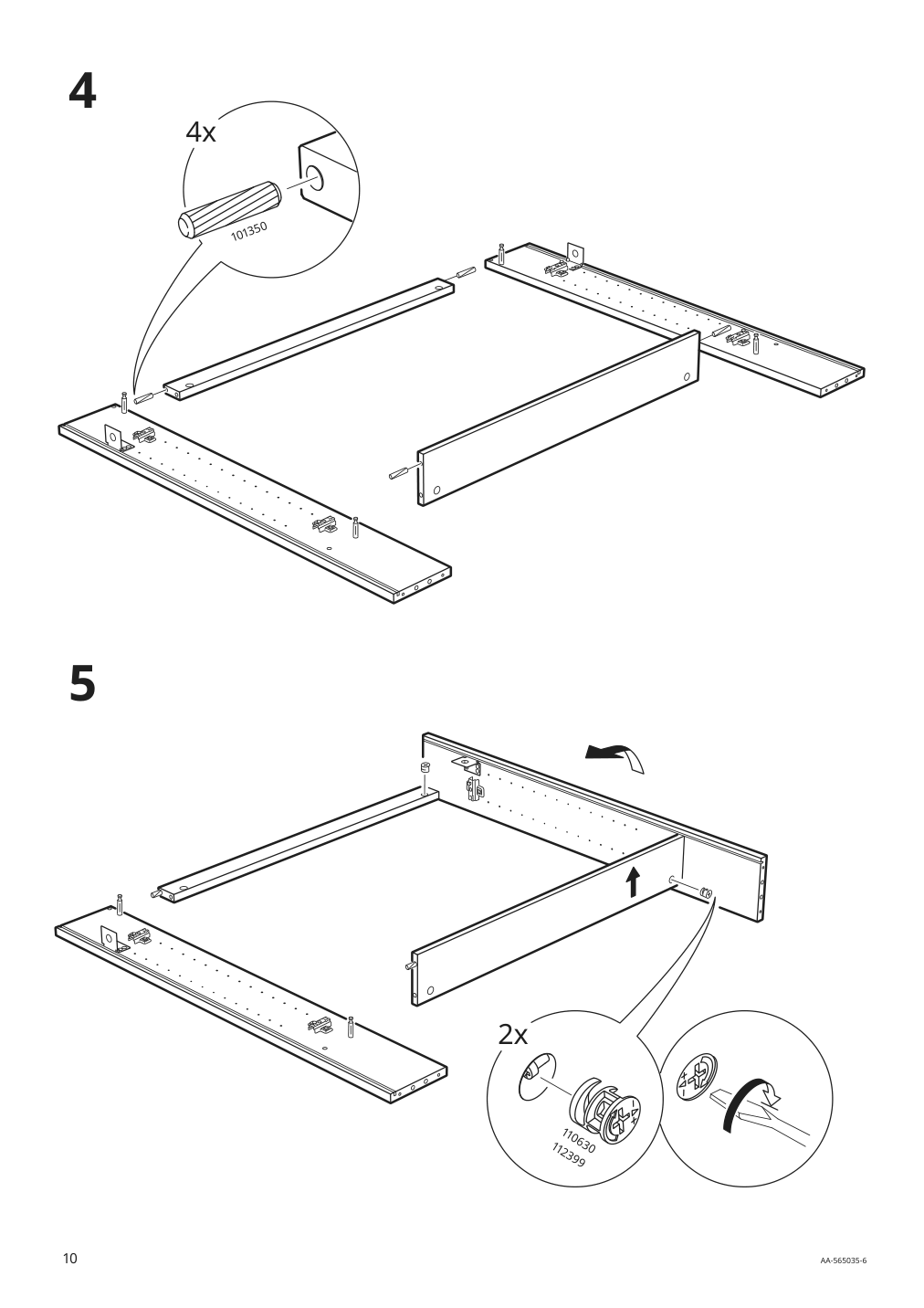 Assembly instructions for IKEA Hemnes mirror cabinet with 2 doors gray | Page 10 - IKEA HEMNES / RÄTTVIKEN bathroom furniture, set of 5 693.898.47