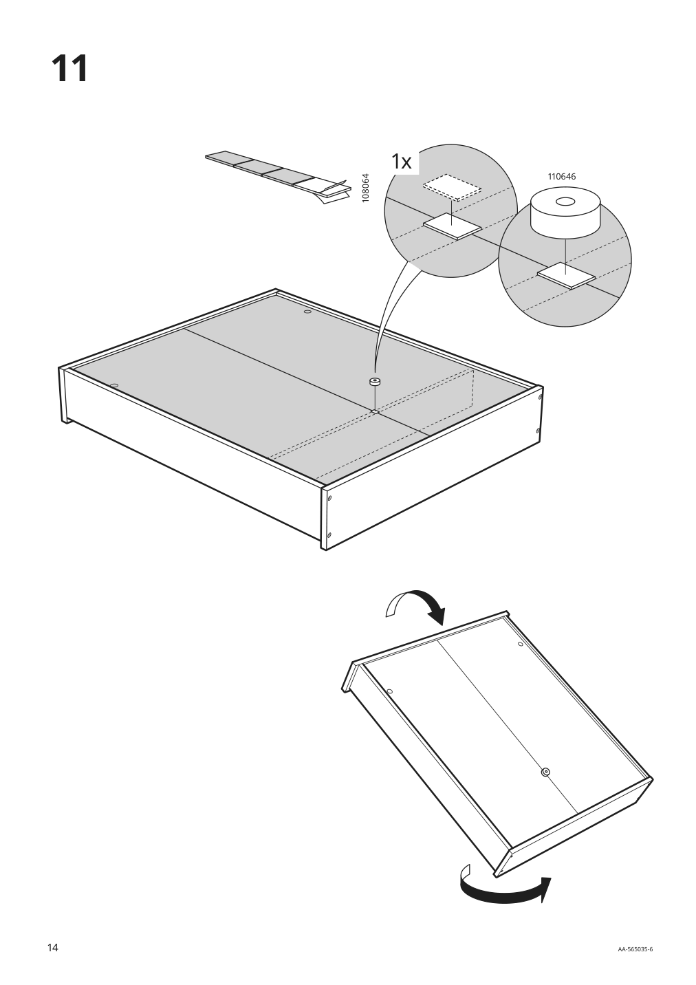 Assembly instructions for IKEA Hemnes mirror cabinet with 2 doors gray | Page 14 - IKEA HEMNES / RÄTTVIKEN bathroom furniture, set of 5 693.898.47