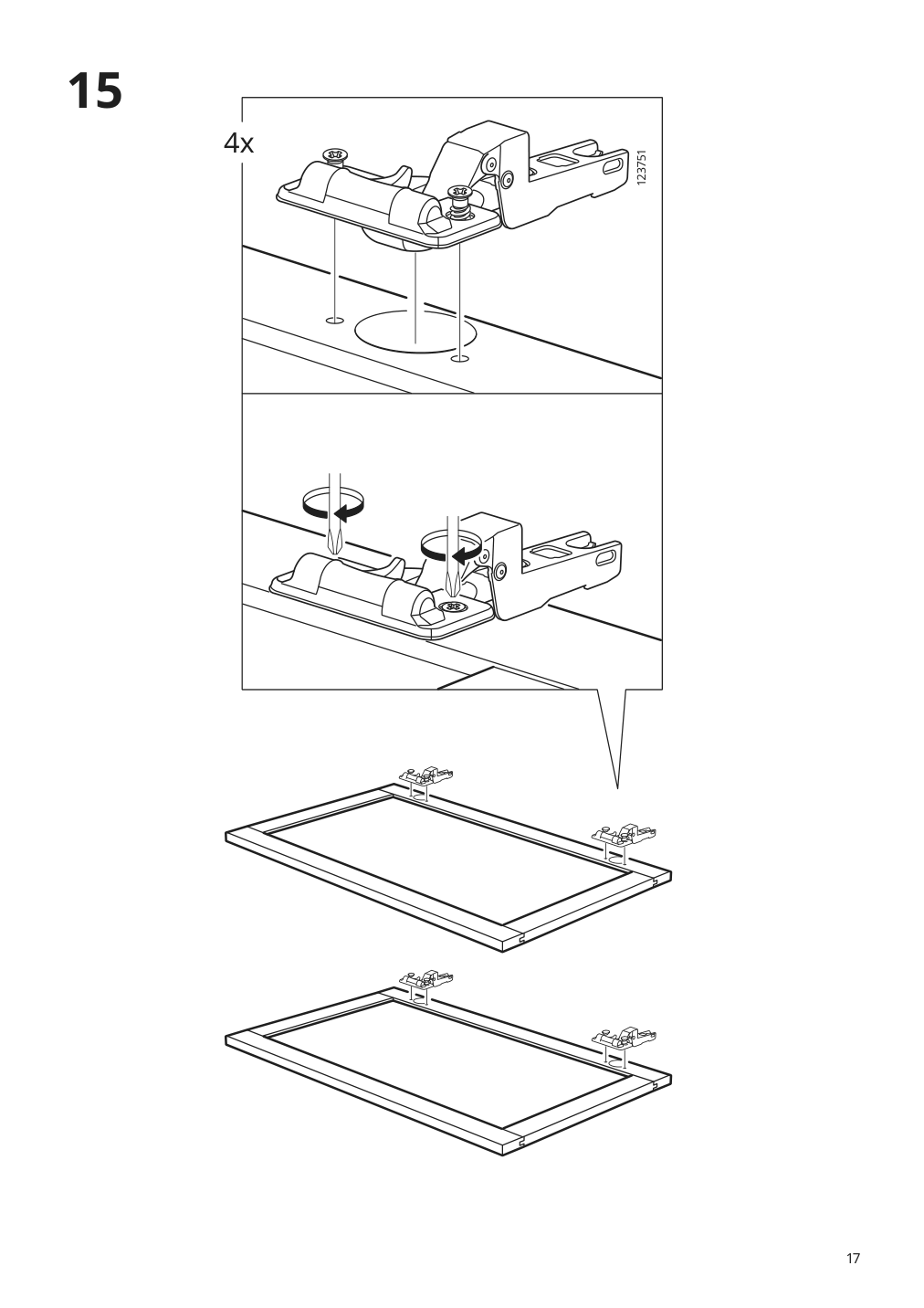 Assembly instructions for IKEA Hemnes mirror cabinet with 2 doors gray | Page 17 - IKEA HEMNES / ODENSVIK bathroom furniture, set of 4 593.898.43