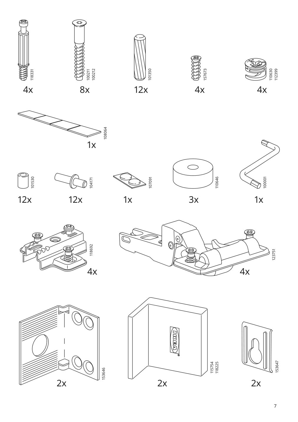 Assembly instructions for IKEA Hemnes mirror cabinet with 2 doors gray | Page 7 - IKEA HEMNES / ODENSVIK bathroom furniture, set of 4 593.898.43