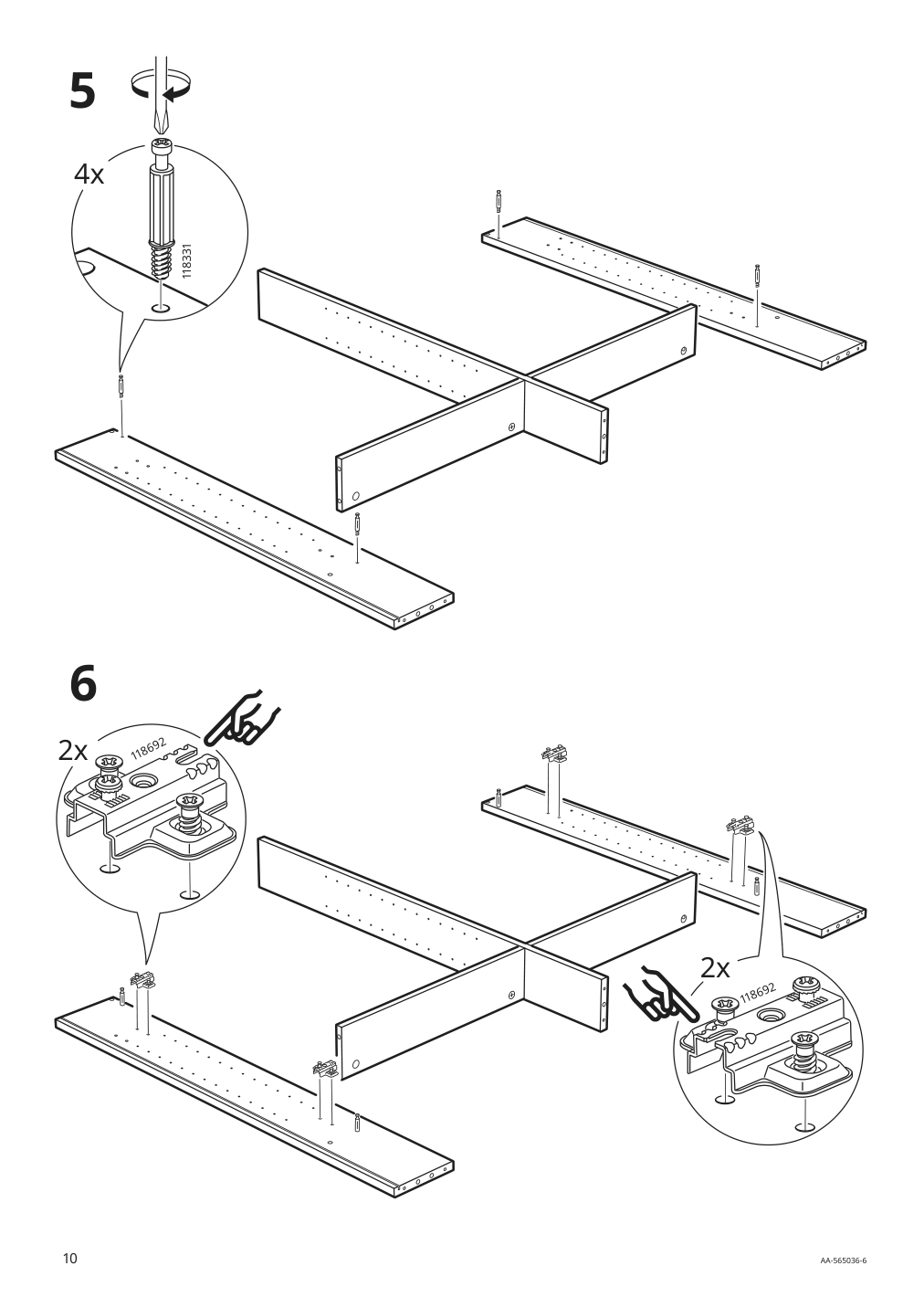 Assembly instructions for IKEA Hemnes mirror cabinet with 2 doors gray | Page 10 - IKEA HEMNES / ODENSVIK bathroom furniture, set of 5 993.898.22