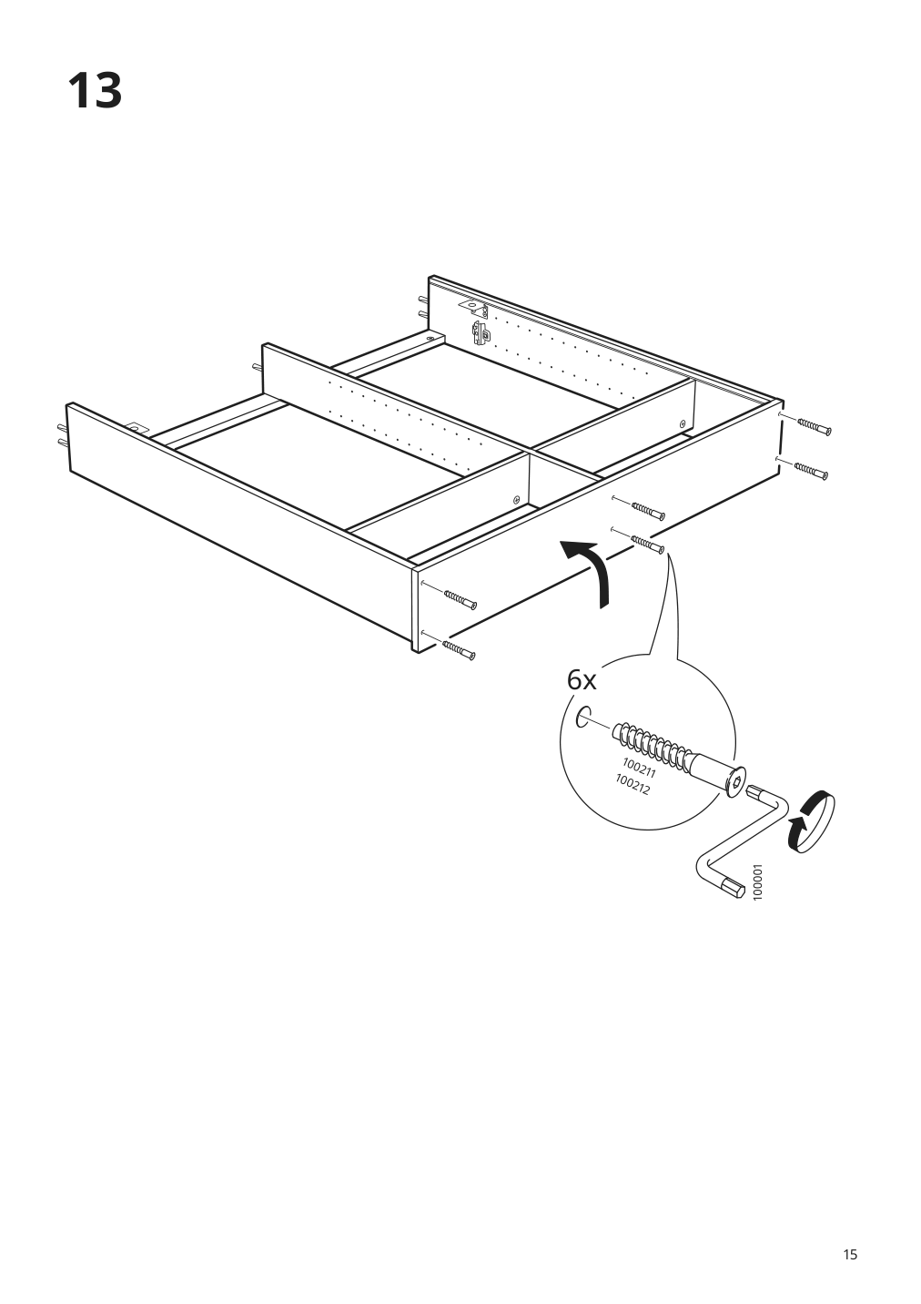 Assembly instructions for IKEA Hemnes mirror cabinet with 2 doors gray | Page 15 - IKEA HEMNES / RÄTTVIKEN bathroom furniture, set of 5 093.898.45