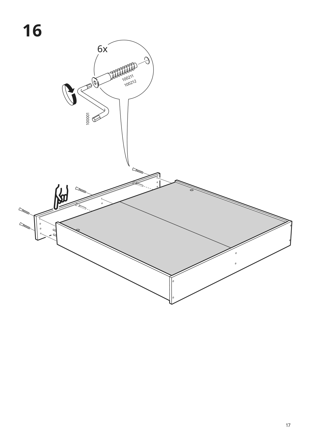 Assembly instructions for IKEA Hemnes mirror cabinet with 2 doors gray | Page 17 - IKEA HEMNES / ODENSVIK bathroom furniture, set of 5 893.898.46