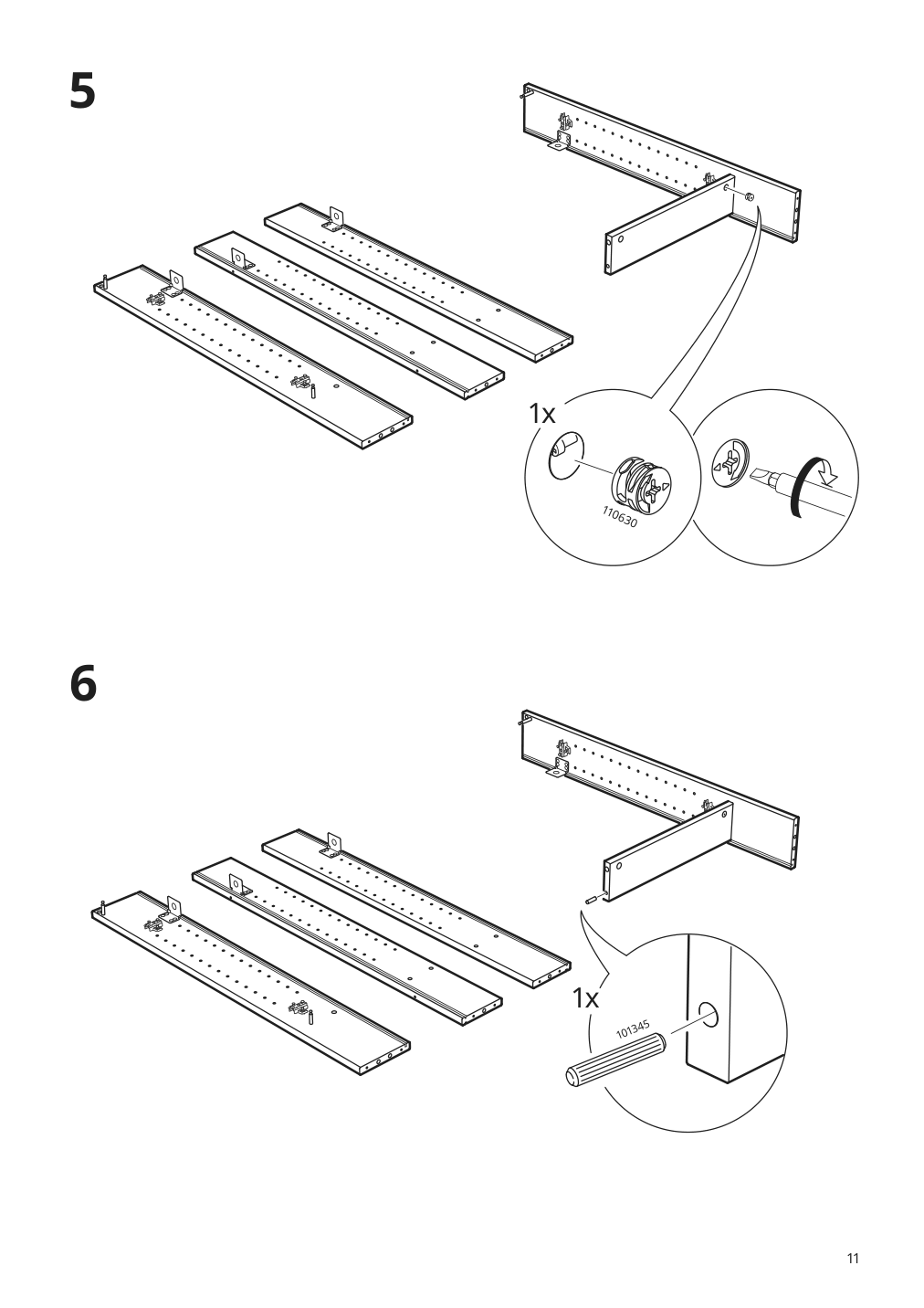 Assembly instructions for IKEA Hemnes mirror cabinet with 2 doors white | Page 11 - IKEA HEMNES mirror cabinet with 2 doors 002.987.41