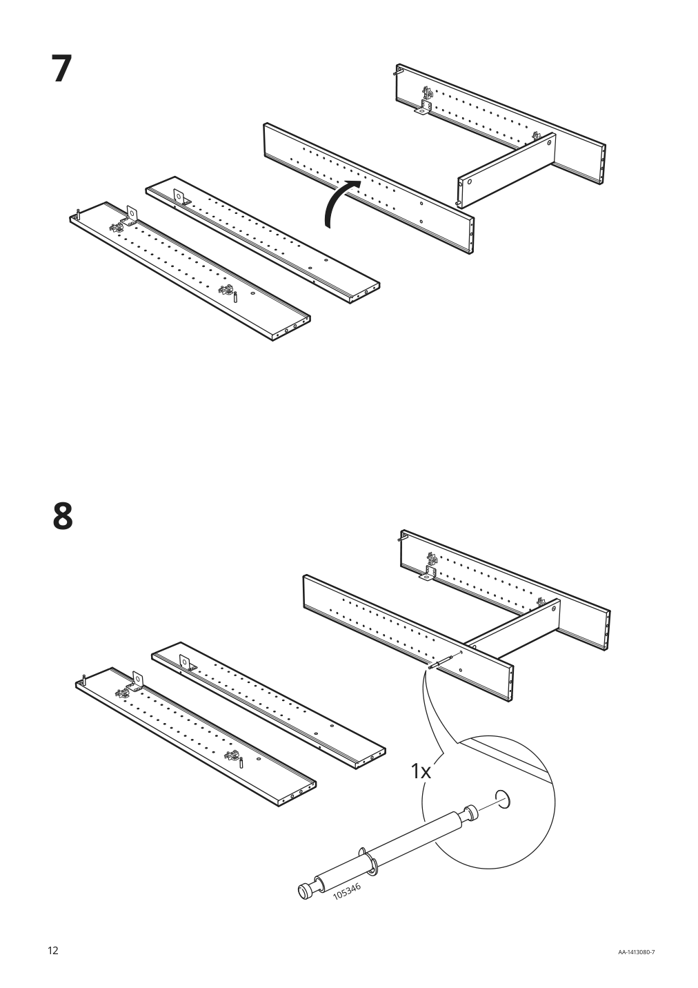 Assembly instructions for IKEA Hemnes mirror cabinet with 2 doors white | Page 12 - IKEA HEMNES mirror cabinet with 2 doors 002.987.41