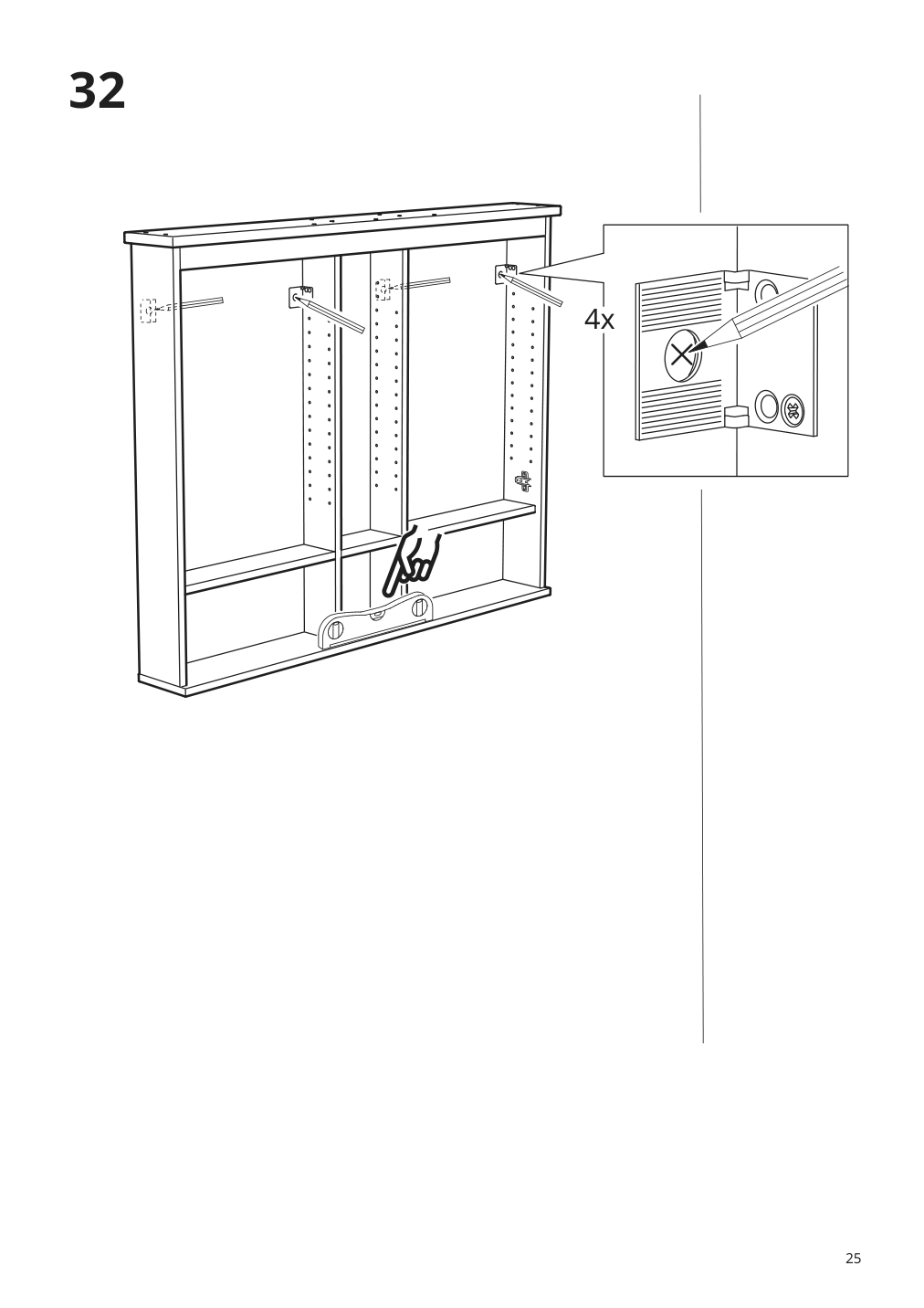 Assembly instructions for IKEA Hemnes mirror cabinet with 2 doors white | Page 25 - IKEA HEMNES mirror cabinet with 2 doors 002.987.41