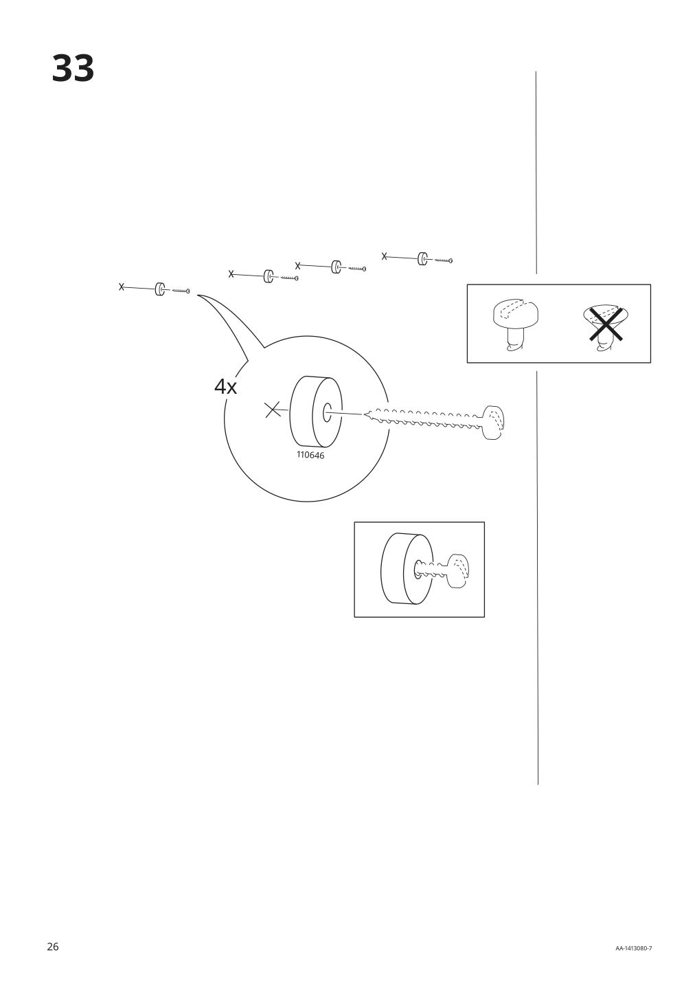 Assembly instructions for IKEA Hemnes mirror cabinet with 2 doors white | Page 26 - IKEA HEMNES mirror cabinet with 2 doors 002.987.41