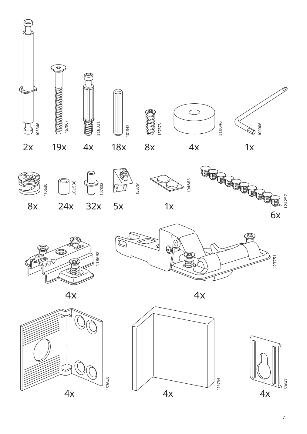 Assembly instructions for IKEA Hemnes mirror cabinet with 2 doors white | Page 7 - IKEA HEMNES mirror cabinet with 2 doors 002.987.41