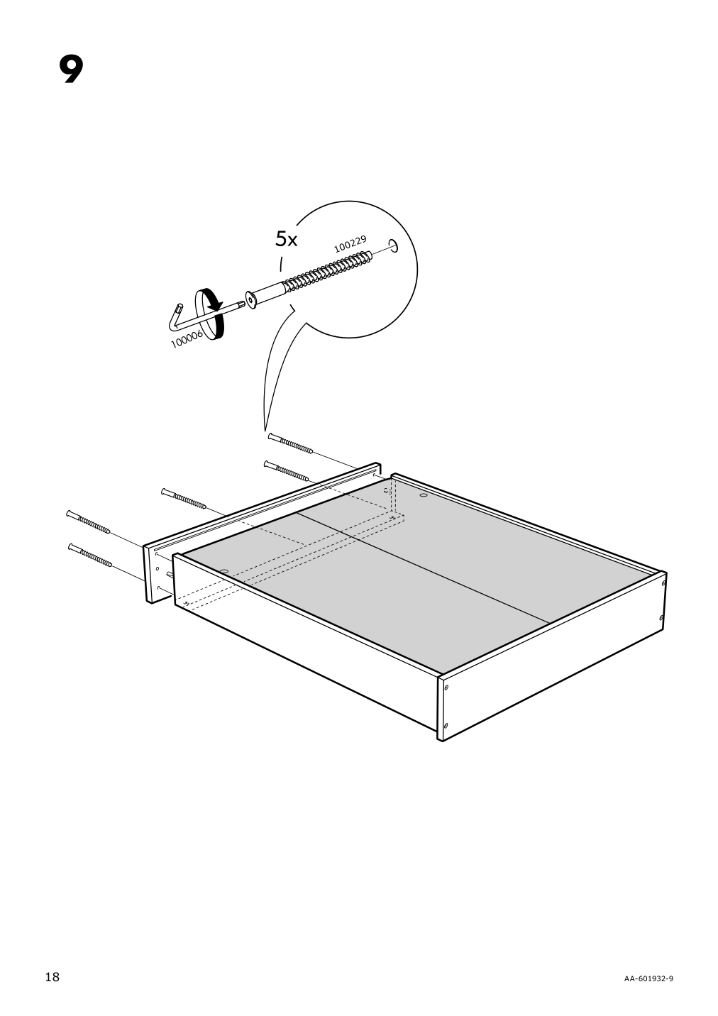 Assembly instructions for IKEA Hemnes mirror cabinet with 2 doors white | Page 18 - IKEA HEMNES / RÄTTVIKEN bathroom furniture, set of 5 793.881.21