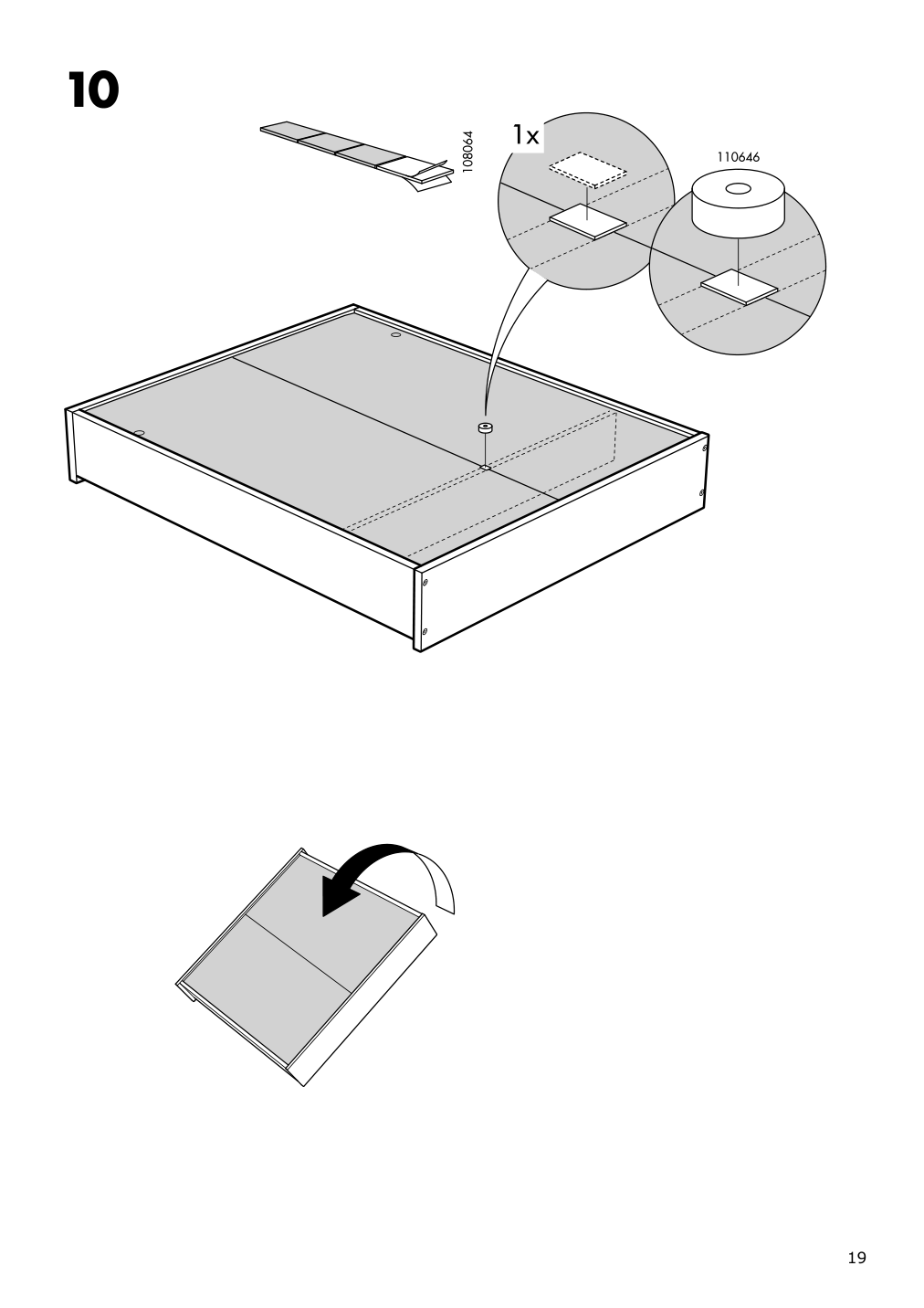 Assembly instructions for IKEA Hemnes mirror cabinet with 2 doors white | Page 19 - IKEA HEMNES / RÄTTVIKEN bathroom furniture, set of 5 793.881.21