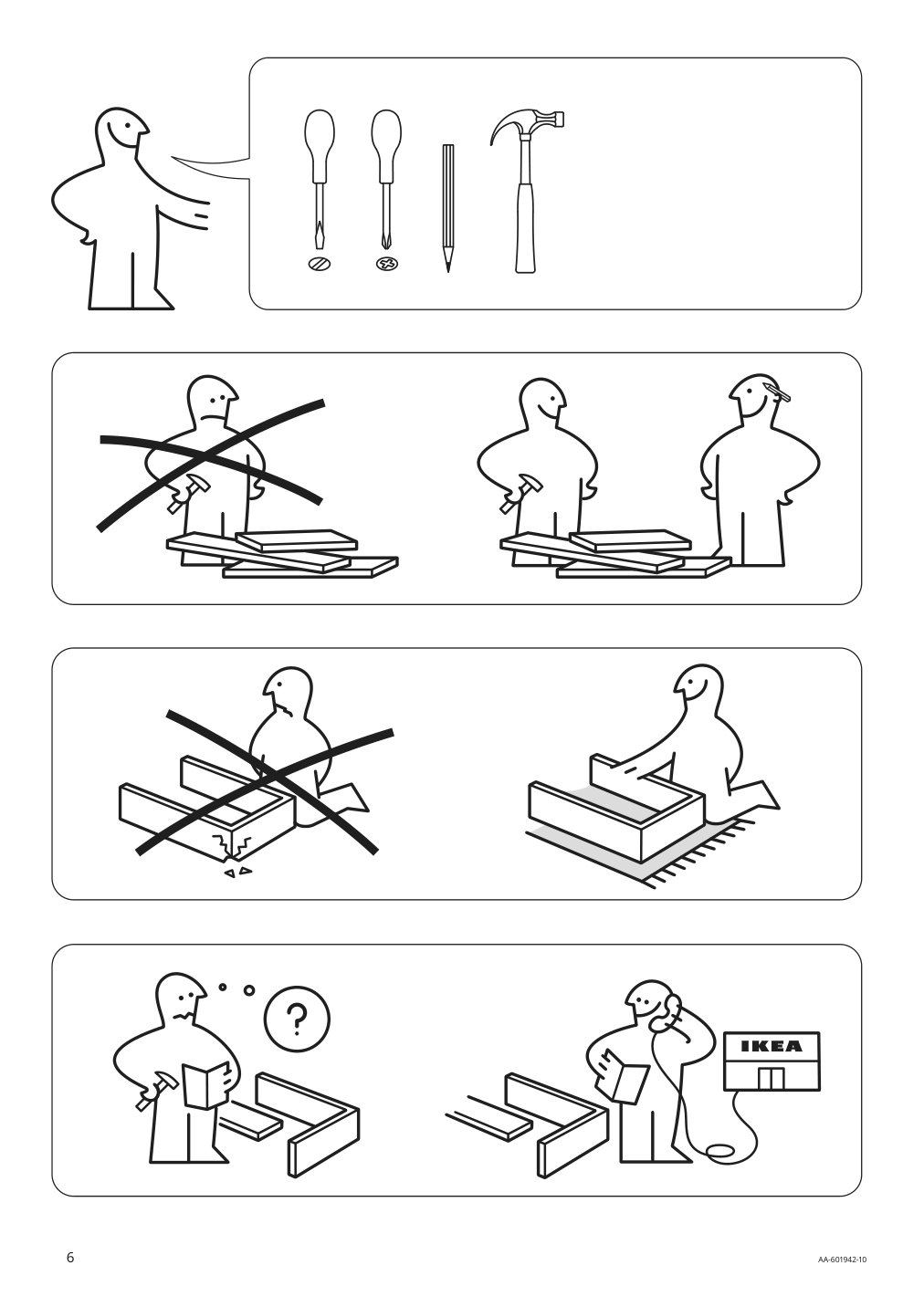 Assembly instructions for IKEA Hemnes mirror cabinet with 2 doors white | Page 6 - IKEA HEMNES / ODENSVIK bathroom furniture, set of 5 793.044.66