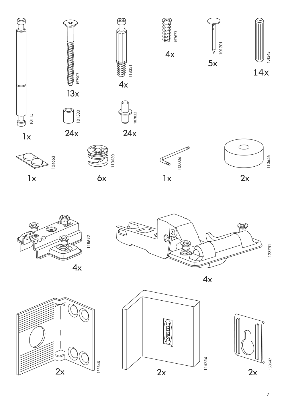 Assembly instructions for IKEA Hemnes mirror cabinet with 2 doors white | Page 7 - IKEA HEMNES / ODENSVIK bathroom furniture, set of 5 793.044.66