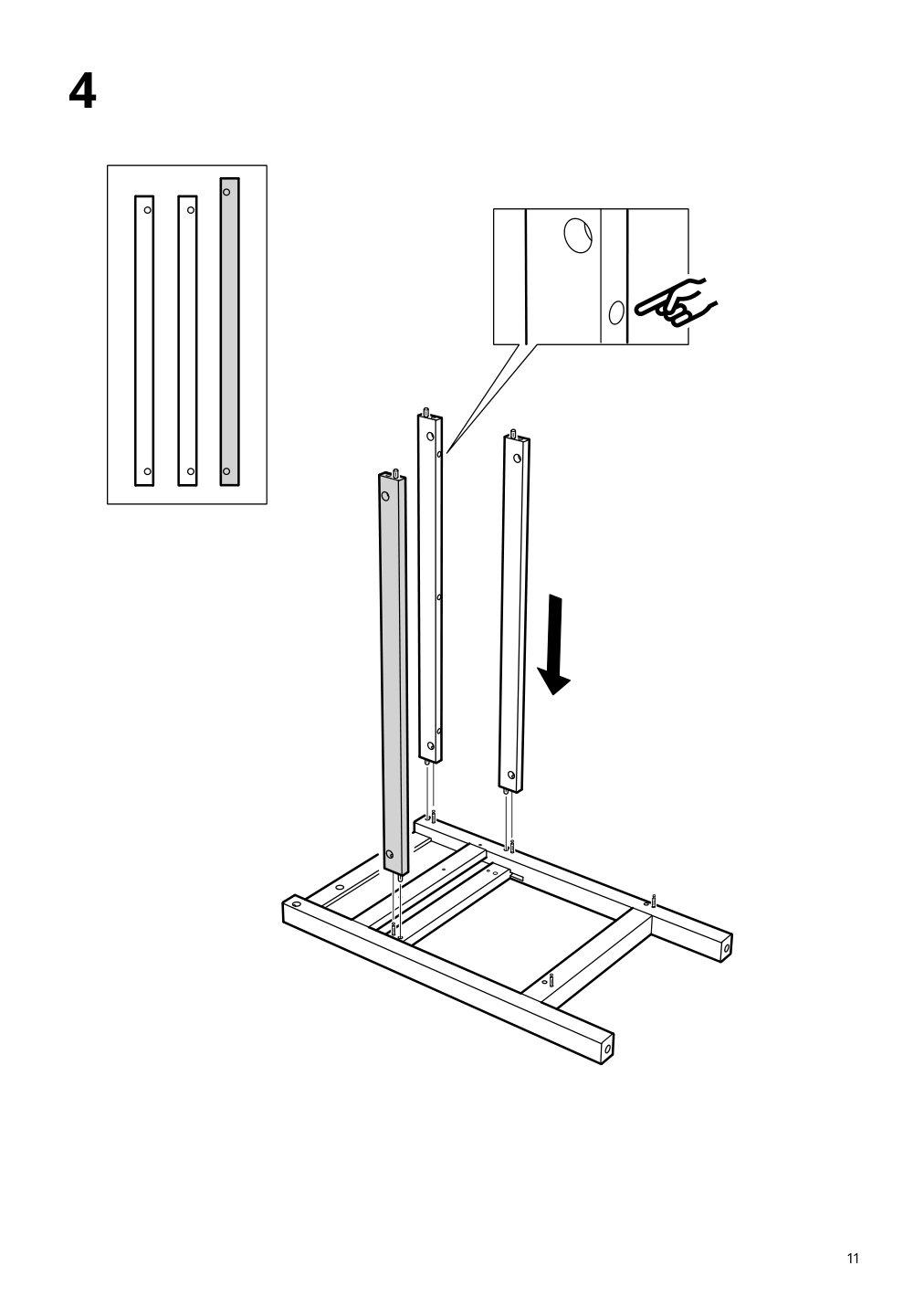 Assembly instructions for IKEA Hemnes open sink cabinet with 1 drawer gray | Page 11 - IKEA HEMNES open sink cabinet with 1 drawer 004.294.12