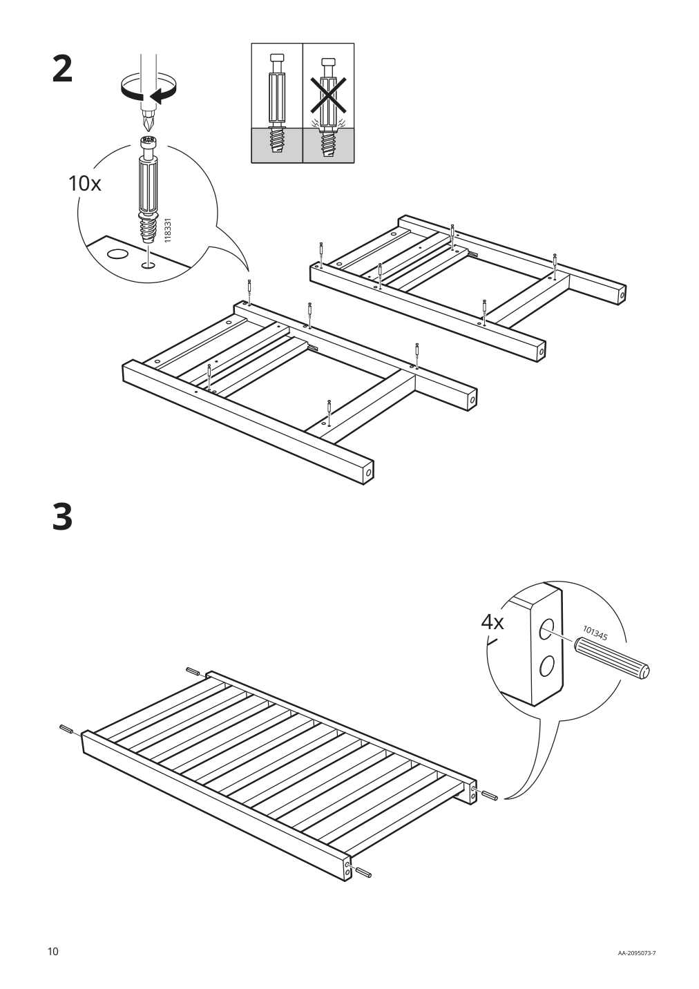 Assembly instructions for IKEA Hemnes open sink cabinet with 1 drawer white | Page 10 - IKEA HEMNES / TÖRNVIKEN bathroom furniture, set of 4 293.361.01