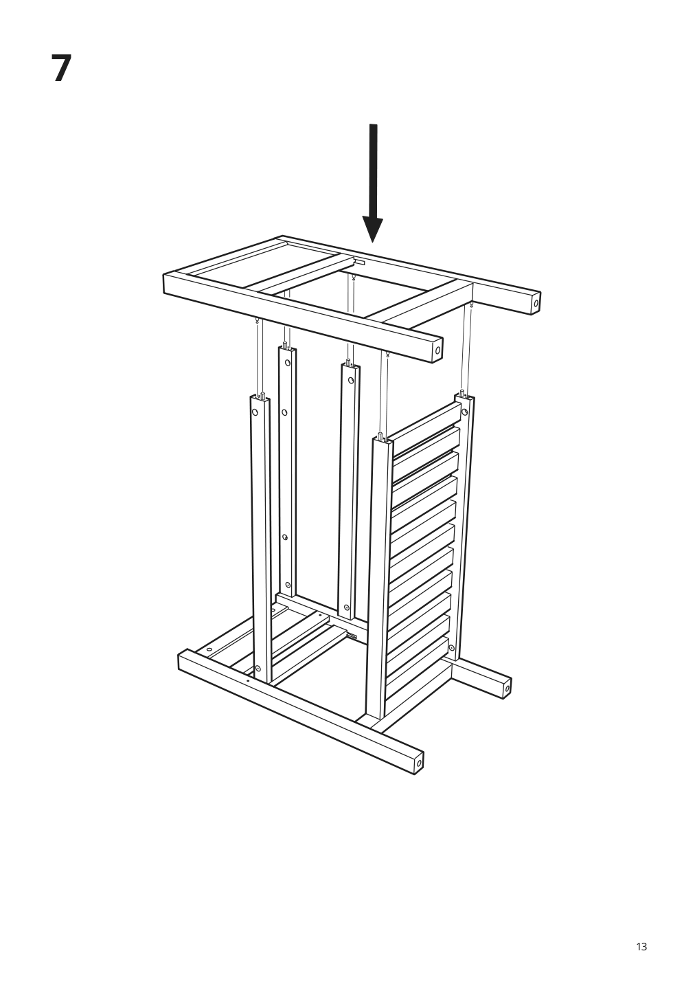 Assembly instructions for IKEA Hemnes open sink cabinet with 1 drawer white | Page 13 - IKEA HEMNES / TÖRNVIKEN bathroom furniture, set of 4 293.361.01