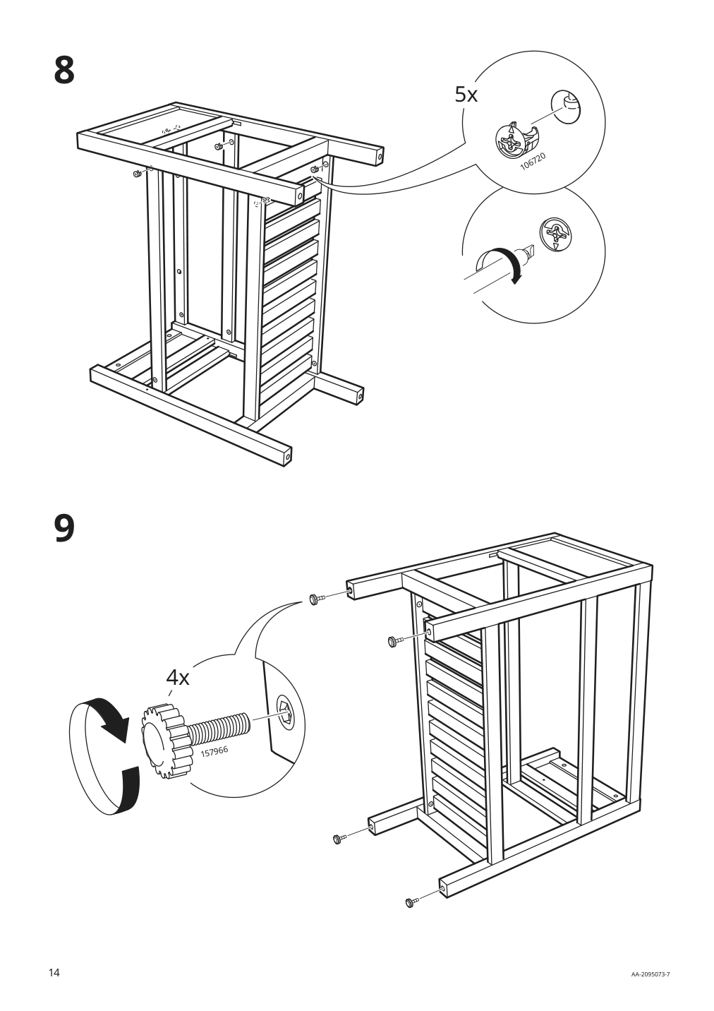 Assembly instructions for IKEA Hemnes open sink cabinet with 1 drawer white | Page 14 - IKEA HEMNES / TÖRNVIKEN bathroom furniture, set of 4 293.361.01